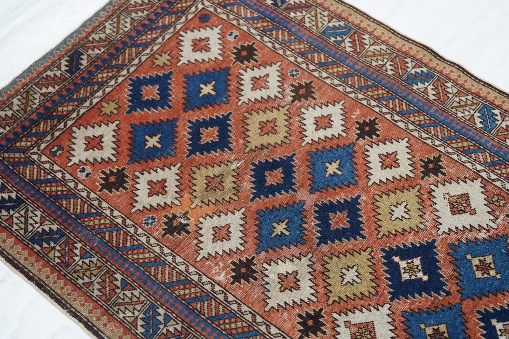 20th Century Antique Shirvan  Rug 2'7'' x 3'9'' For Sale