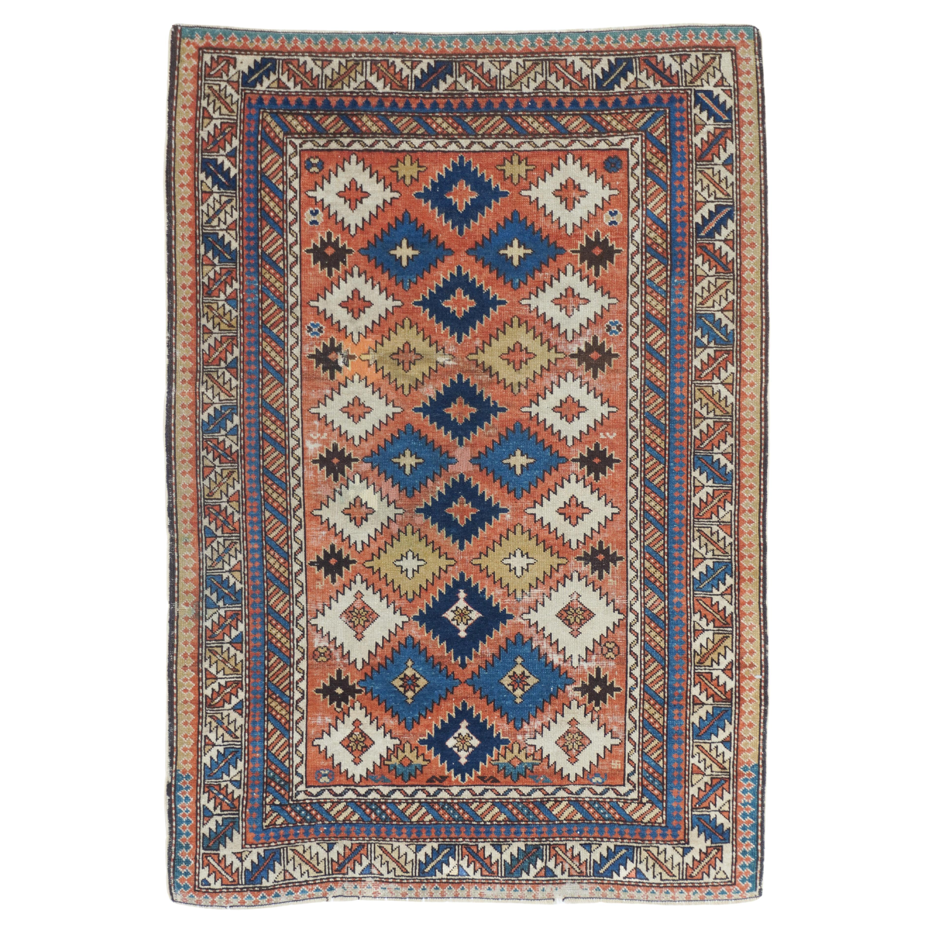Antique Shirvan  Rug 2'7'' x 3'9'' For Sale