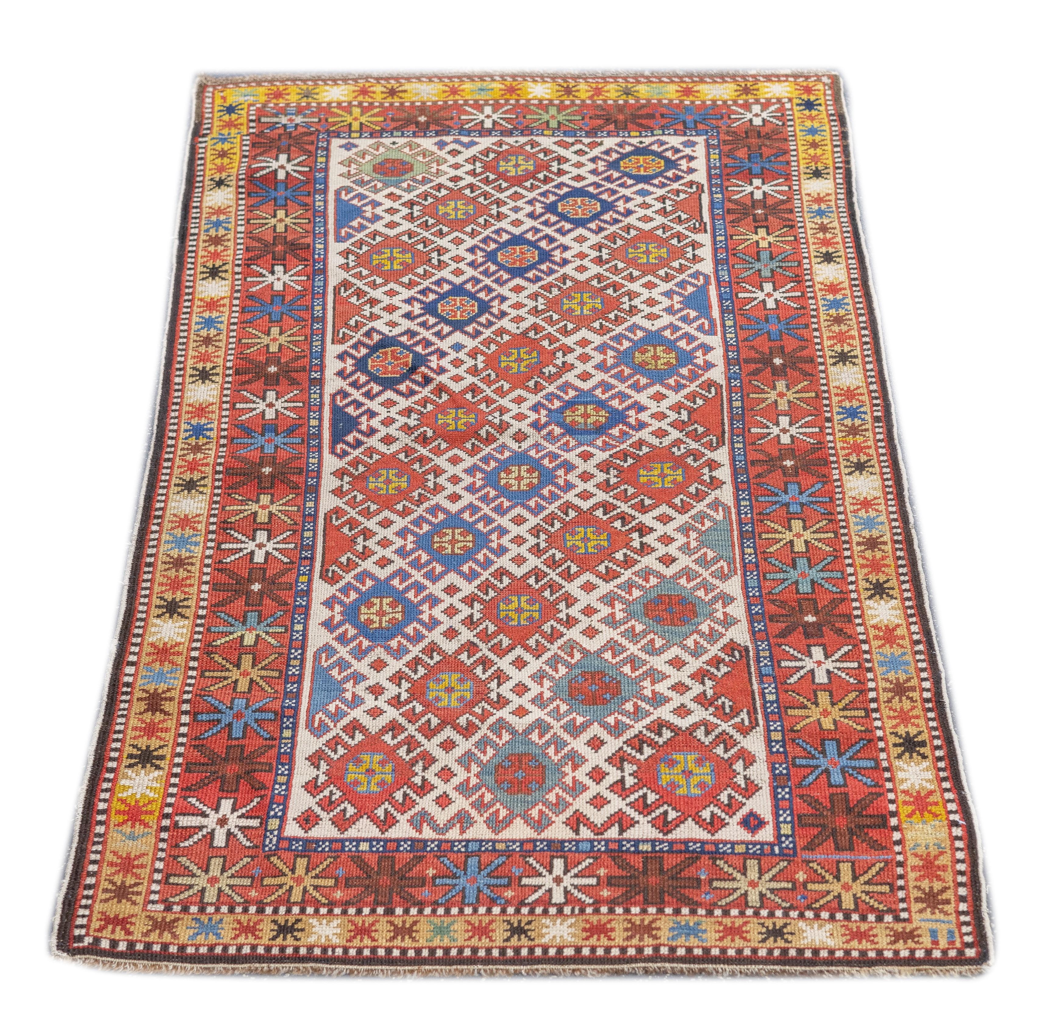 Antique Shirvan Rug 2'8'' x 4'9'' im Angebot 2