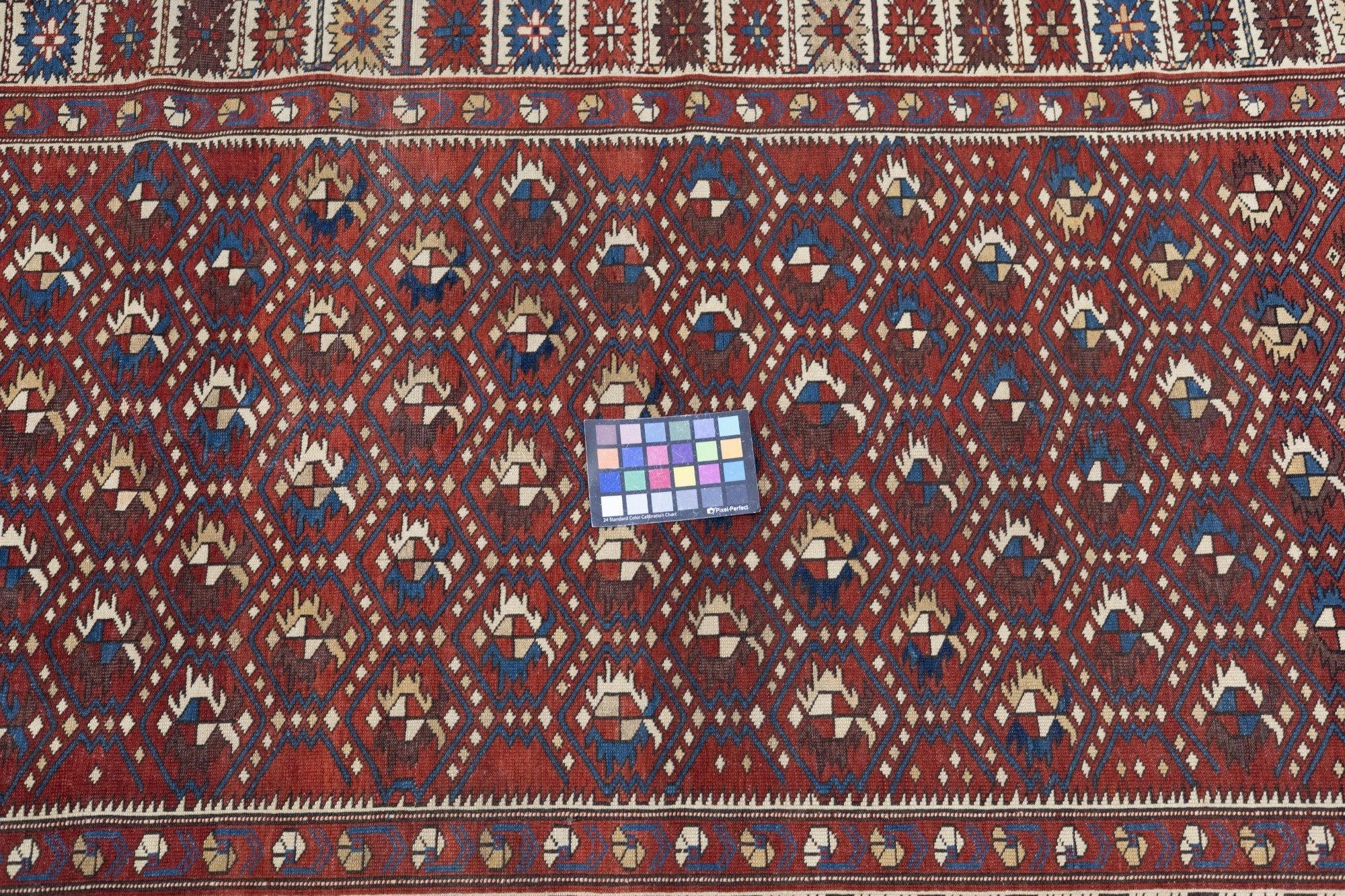 Antiker Shirvan-Teppich 3'10'' x 5'11'' (Wolle) im Angebot