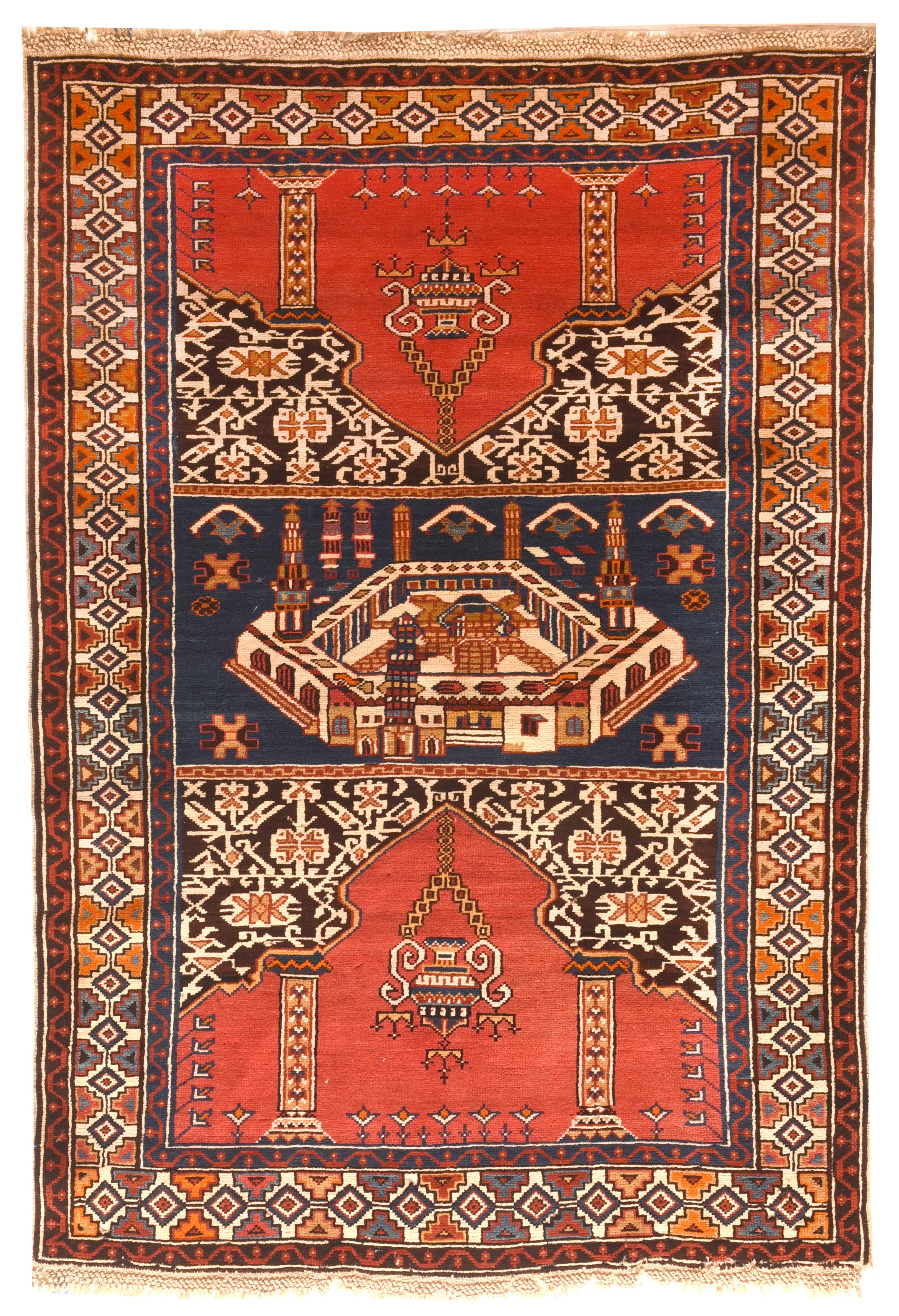Antique Shirvan Rug In Excellent Condition For Sale In New York, NY