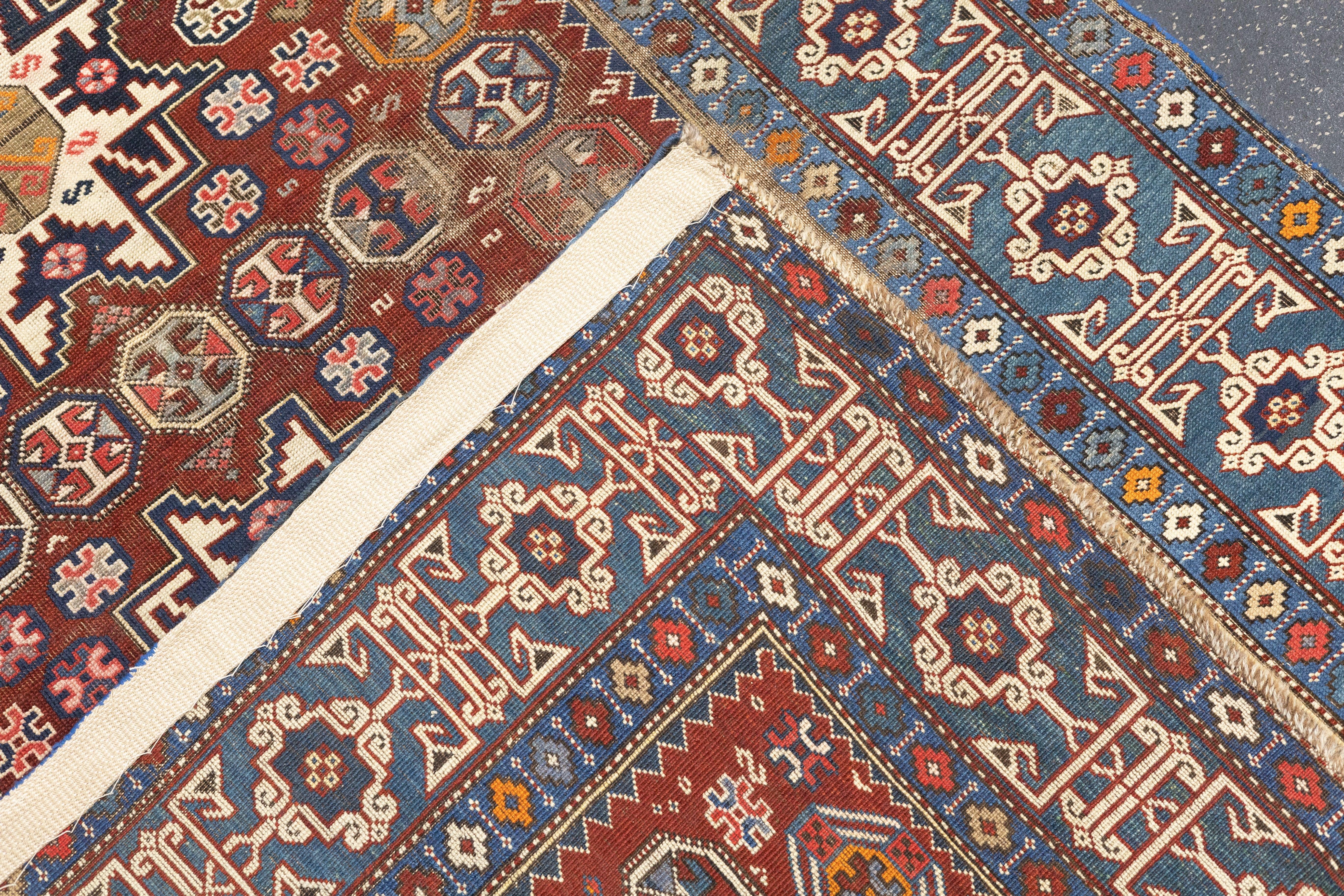 Tapis Shirvan ancien 3'11'' x 5'9'' en vente 5