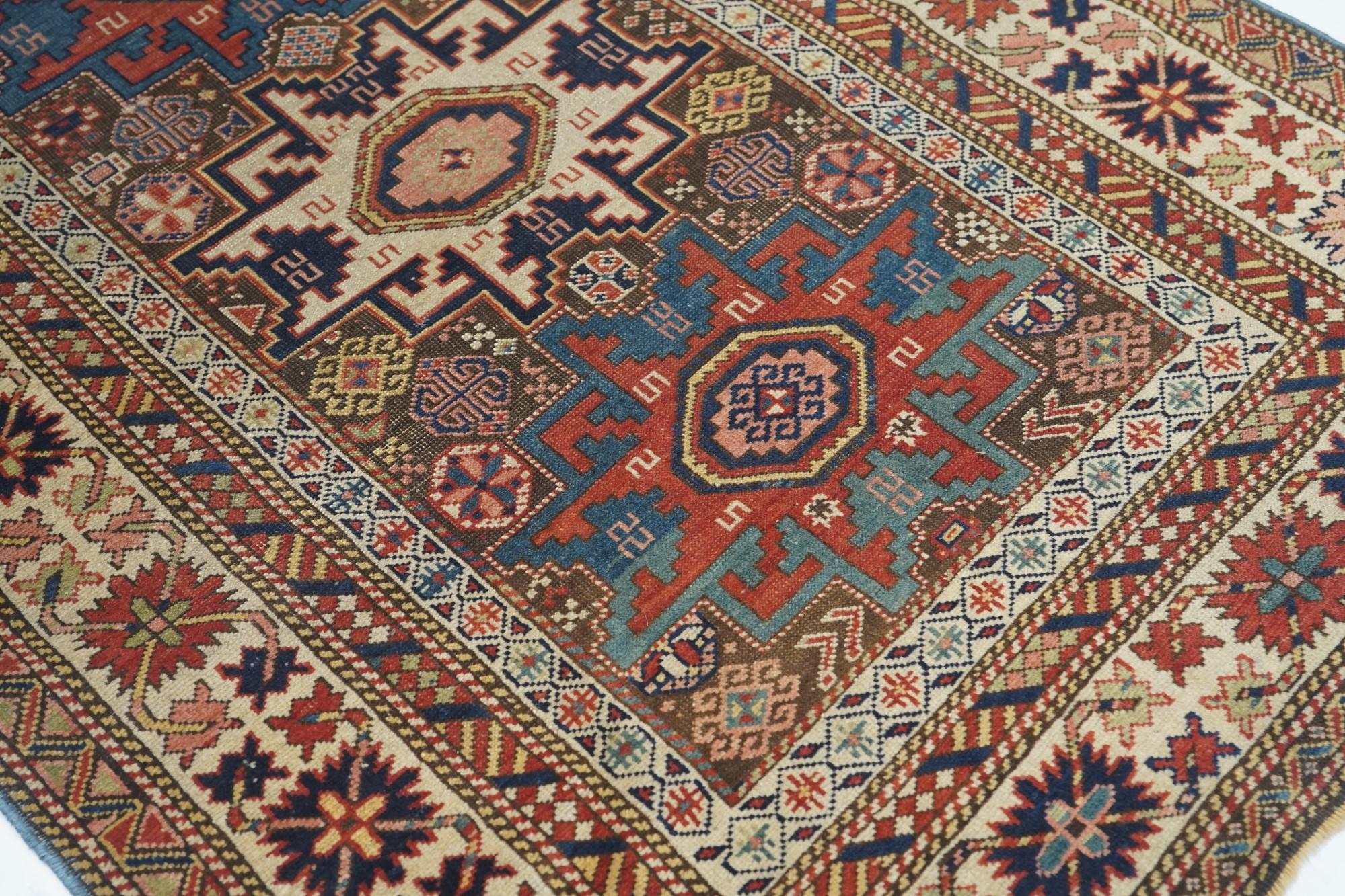 Wool Antique Shirvan Rug For Sale