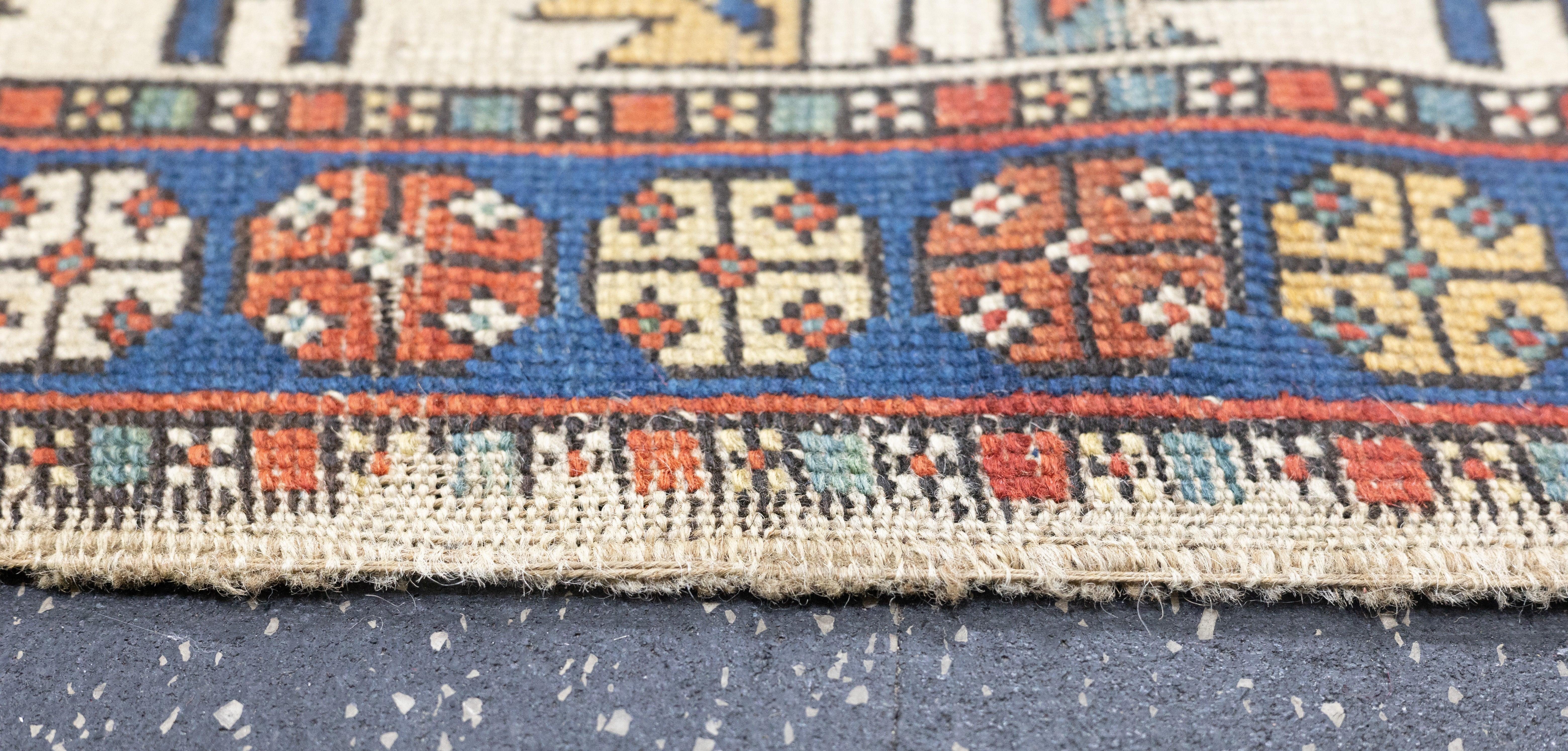 Antique Shirvan Rug 3'7'' x 6'8'' For Sale 2