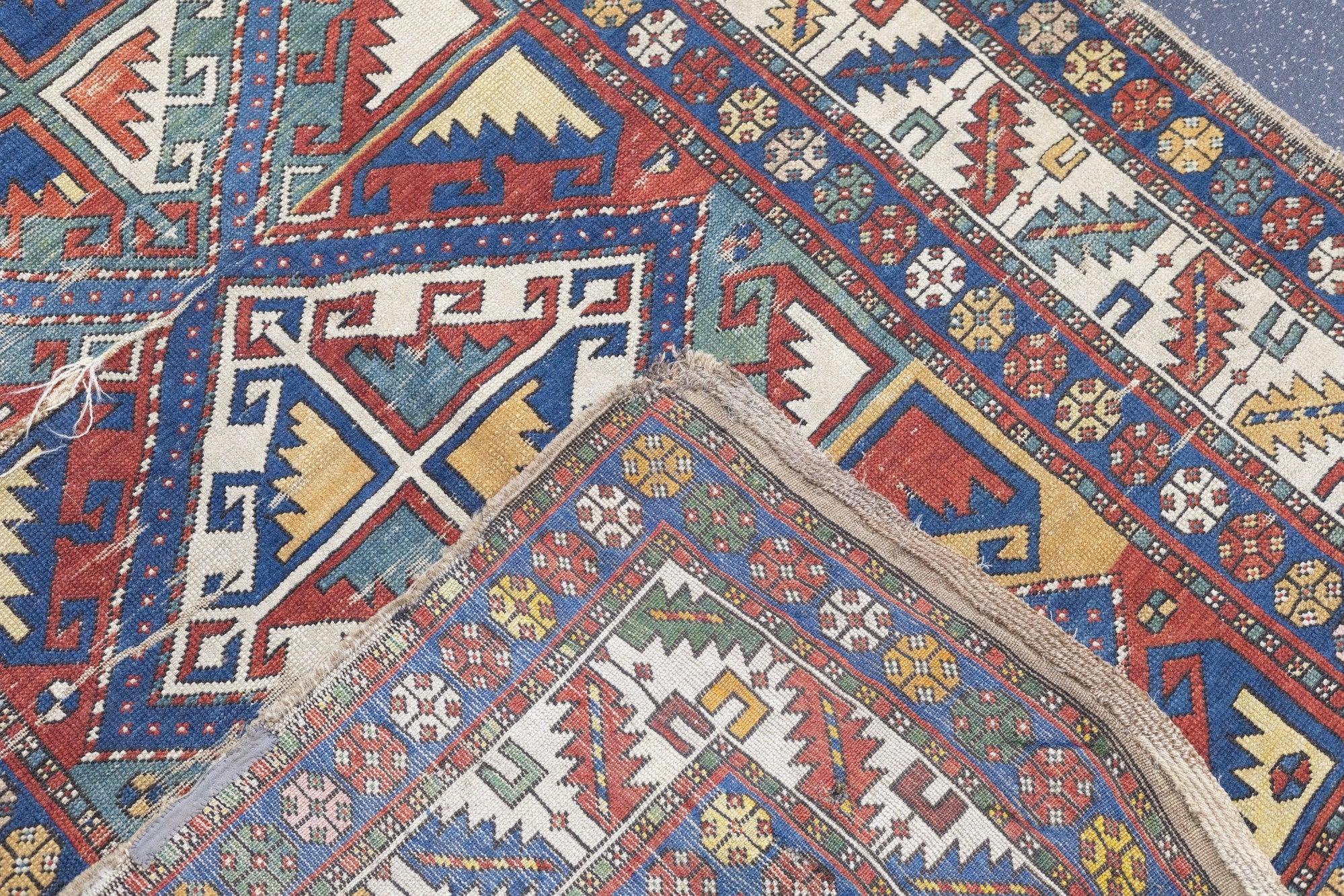 Antique Shirvan Rug 3'7'' x 6'8'' For Sale 6