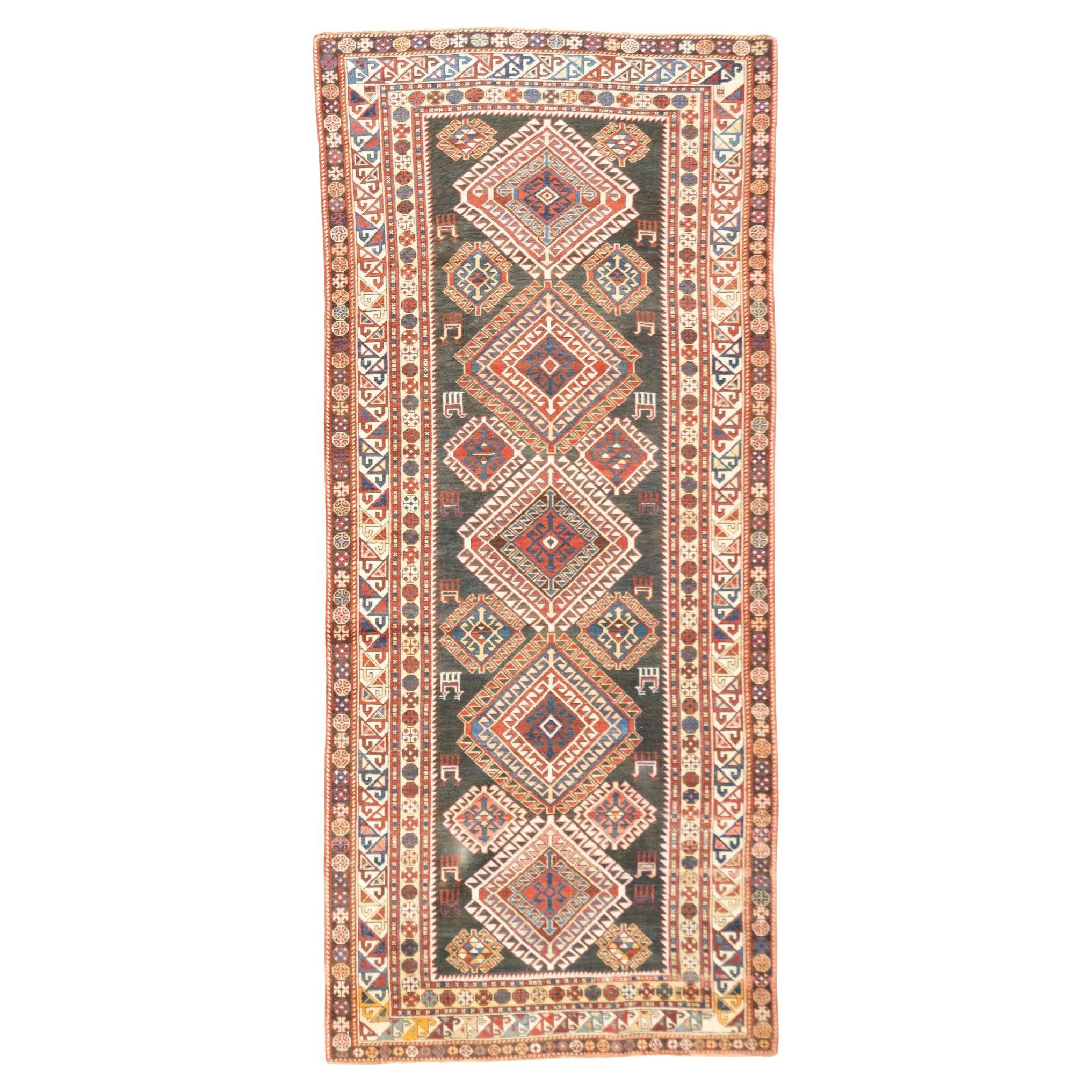 Antique Shirvan Rug 4' x 9'