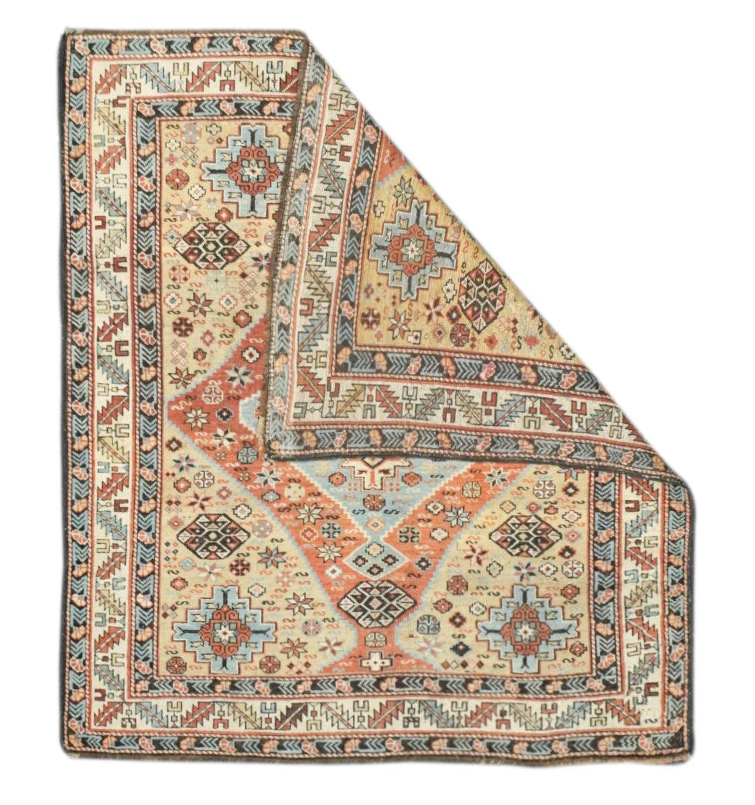Tappeto antico Shirvan 4'0