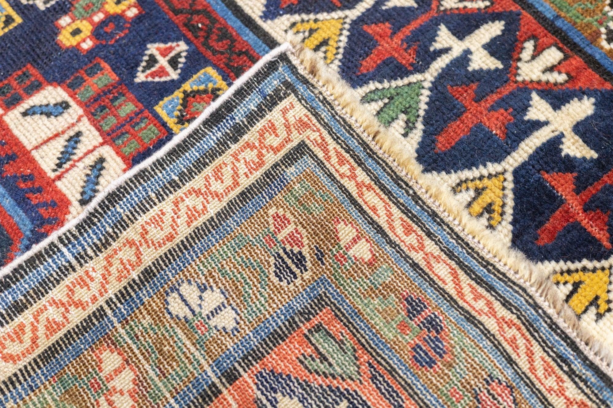 Tapis Shirvan ancien 4'2'' x 8'7'' en vente 6
