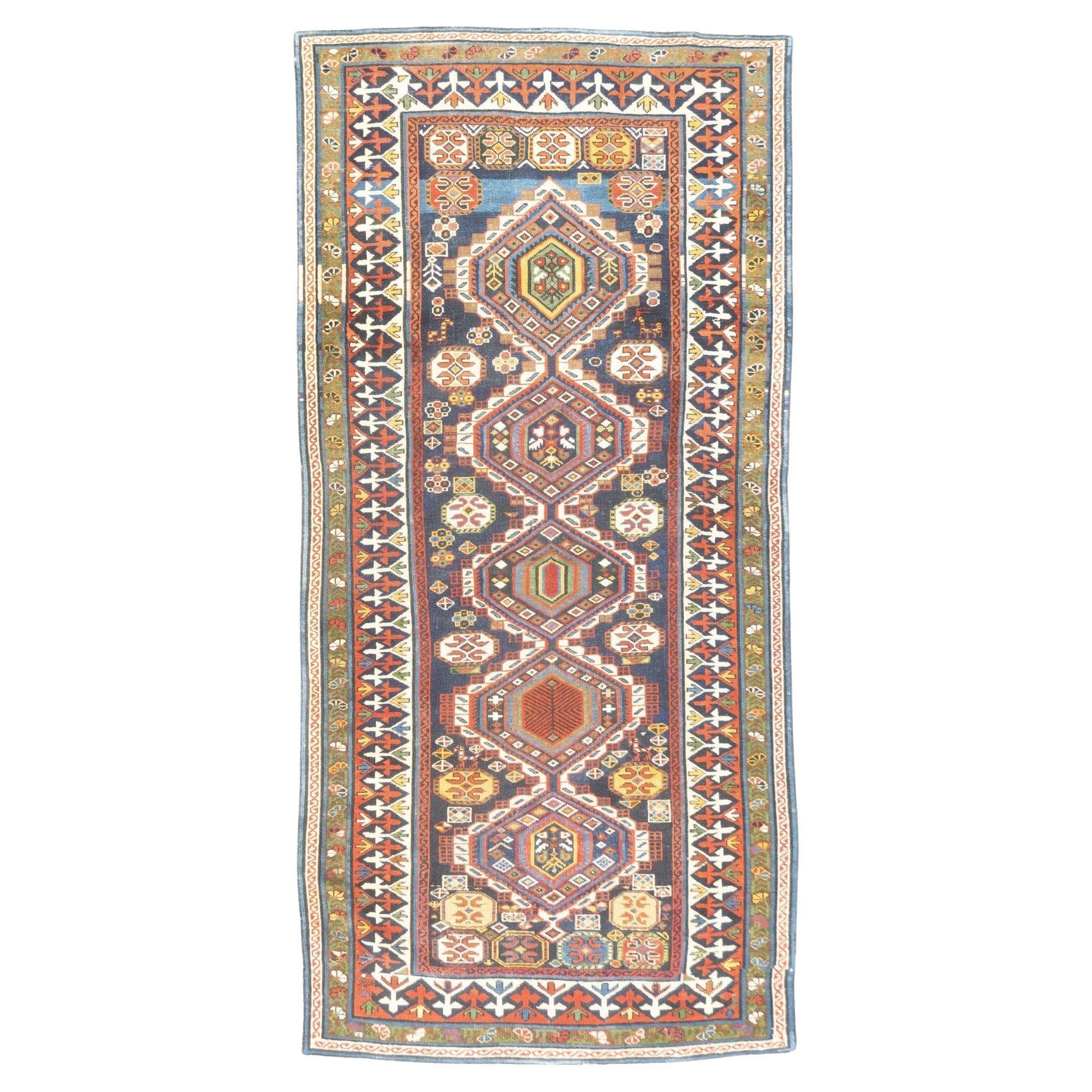 Antique Shirvan Rug 4'2'' x 8'7''