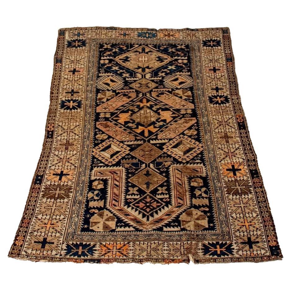 Antique Shirvan Rug 5.75' x 3.75' For Sale