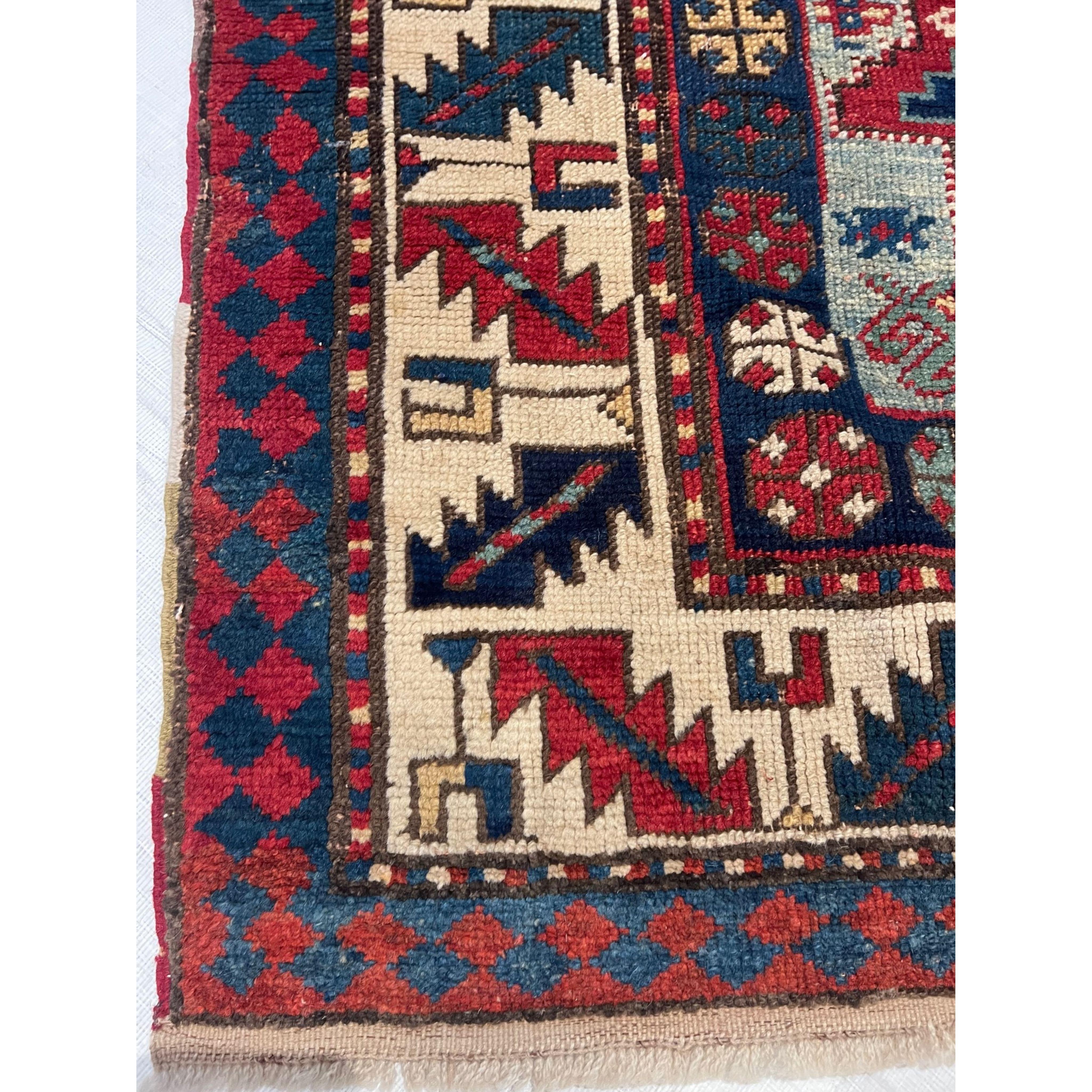 Antique Shirvan Rug 6.10x3.5 In Good Condition For Sale In Los Angeles, US