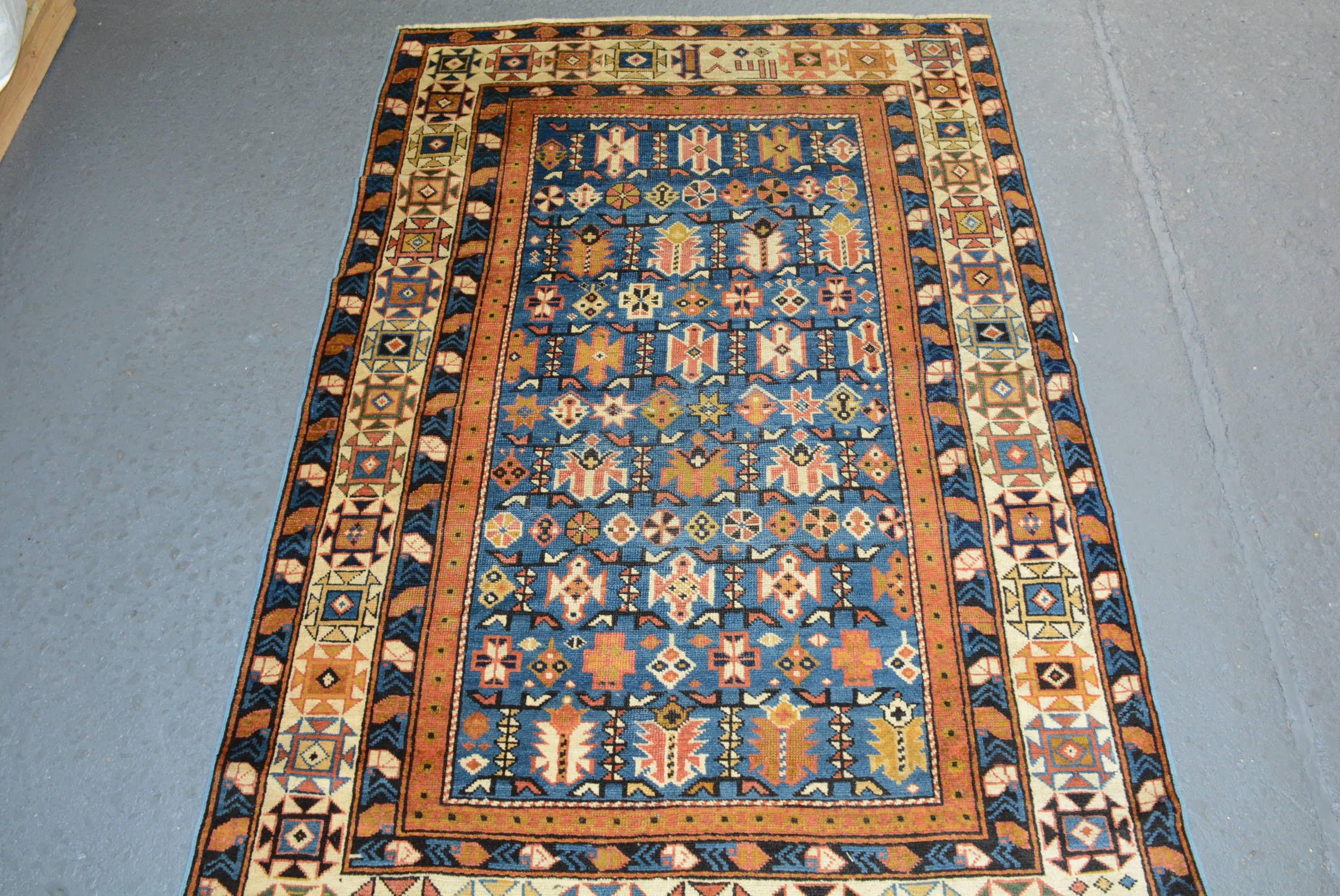 A Shirvan rug from the East Caucasus, dated 1308AH/1892AD in the top border, measuring 5' 6