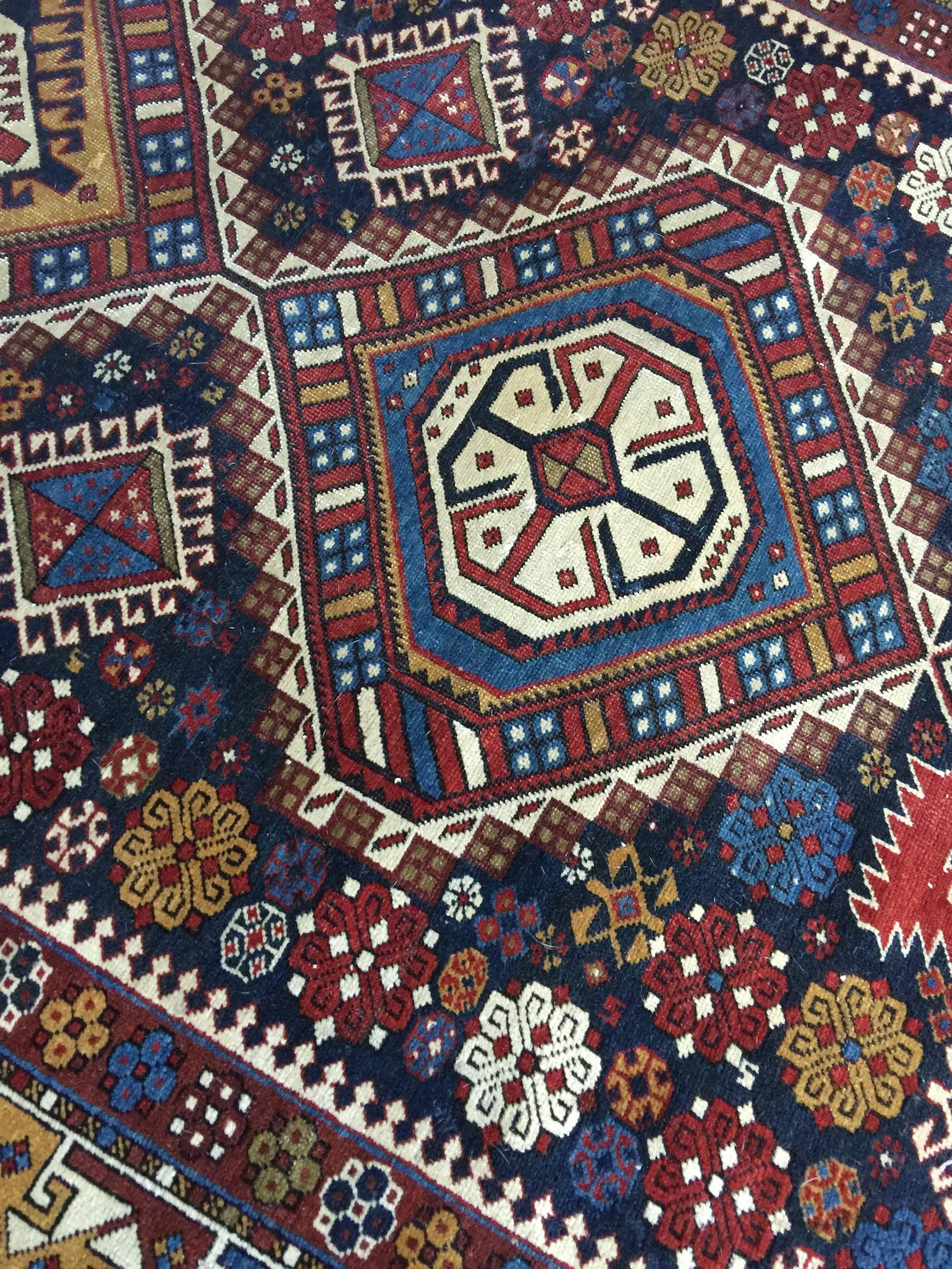 Antique Shirvan Rug In Excellent Condition For Sale In Jersey City, NJ