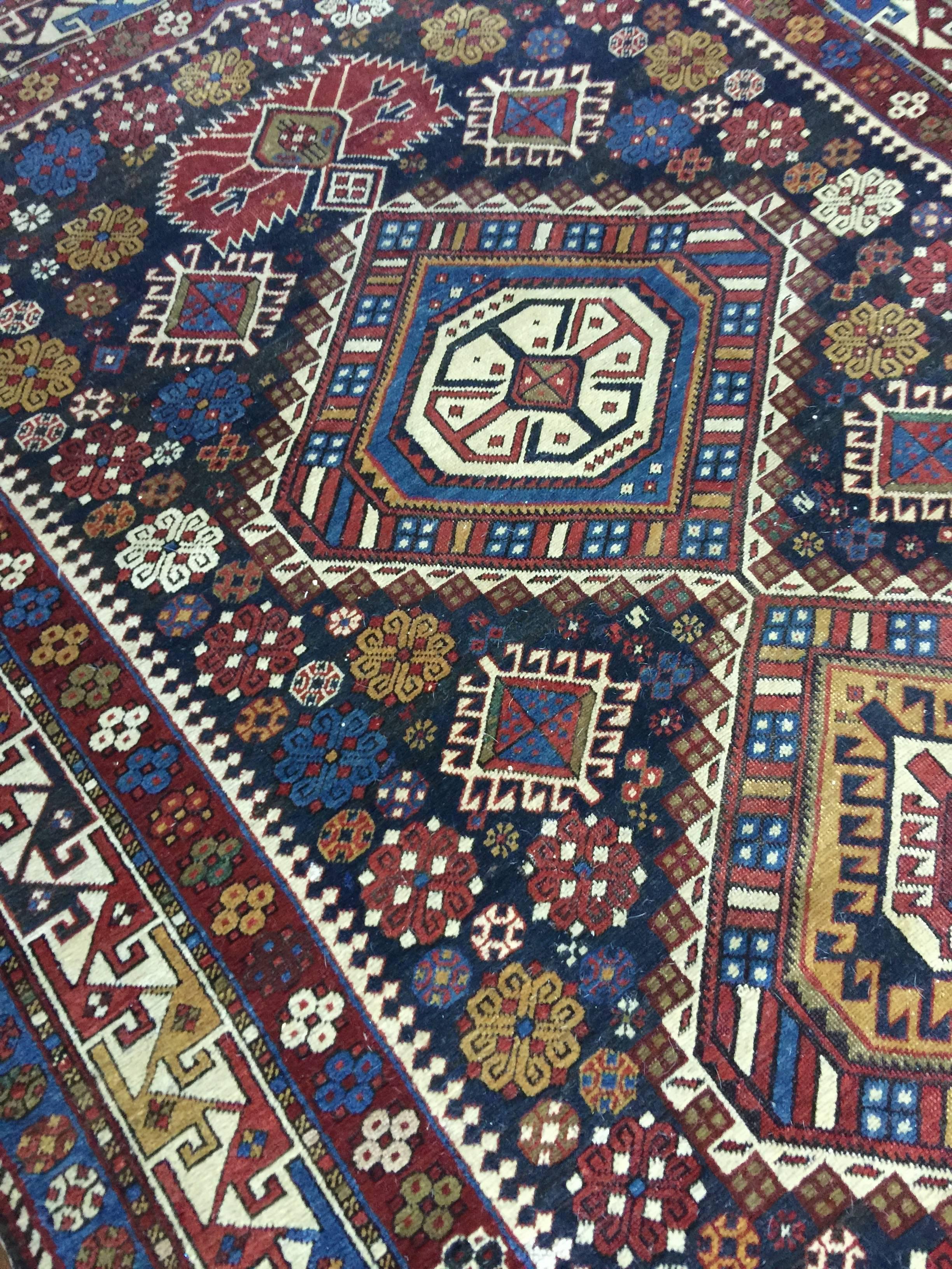 19th Century Antique Shirvan Rug For Sale