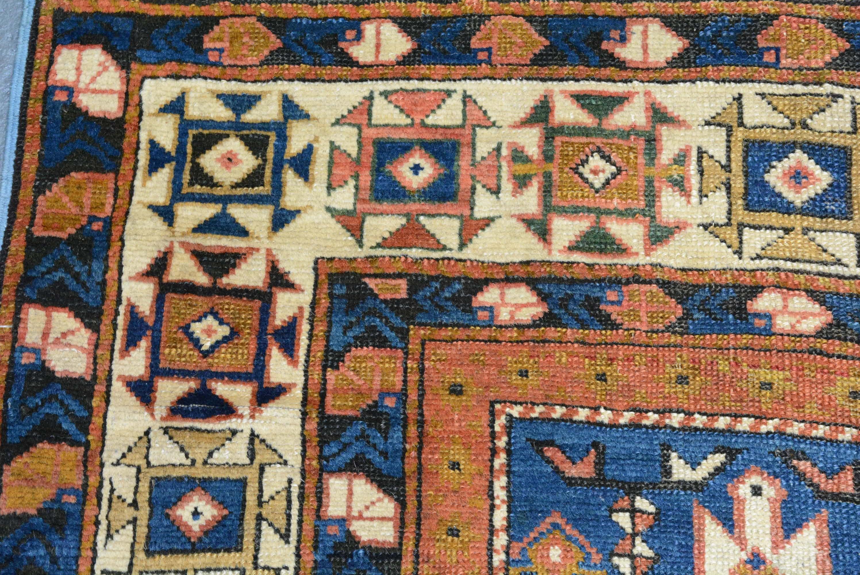 19th Century Antique Shirvan Rug For Sale