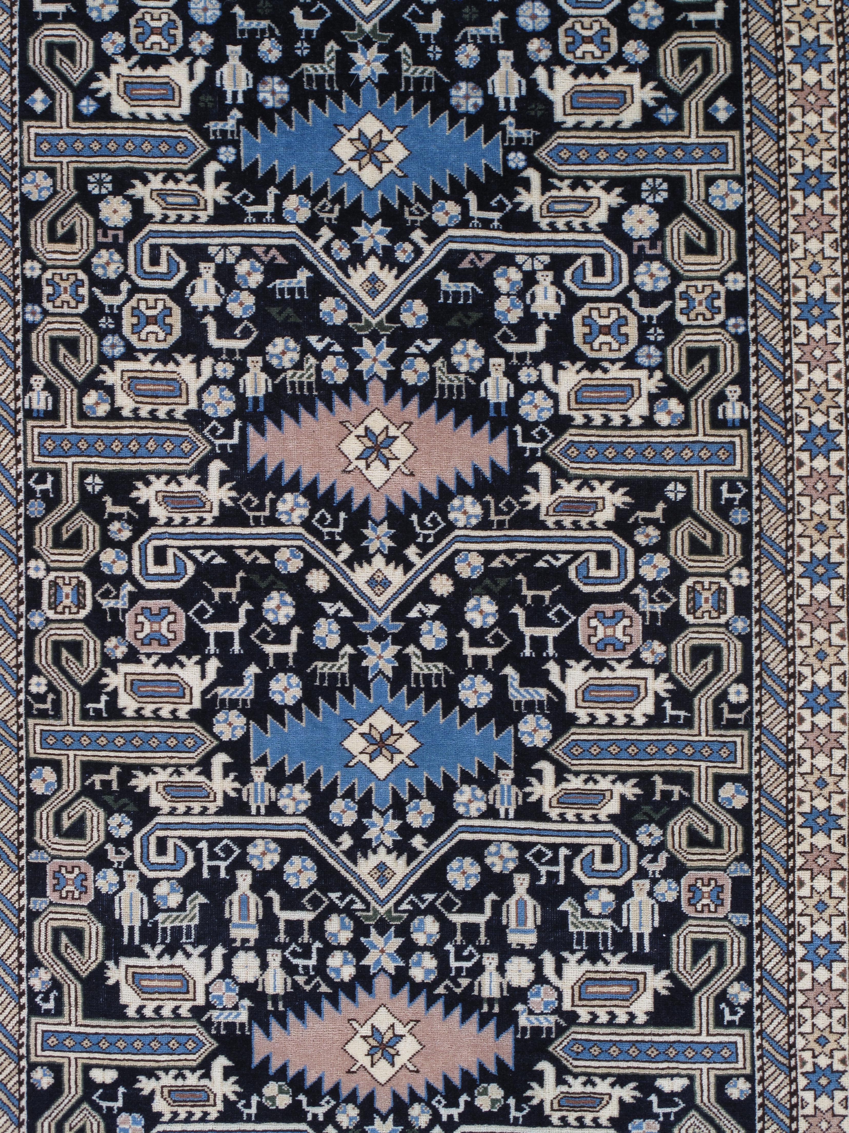 In the early 20th century, the Prepadil Shirvan rug emerged as a captivating expression of artistry and cultural heritage. Originating from the Shirvan region of Azerbaijan, this rug captivates with its unique blend of tradition and innovation. At