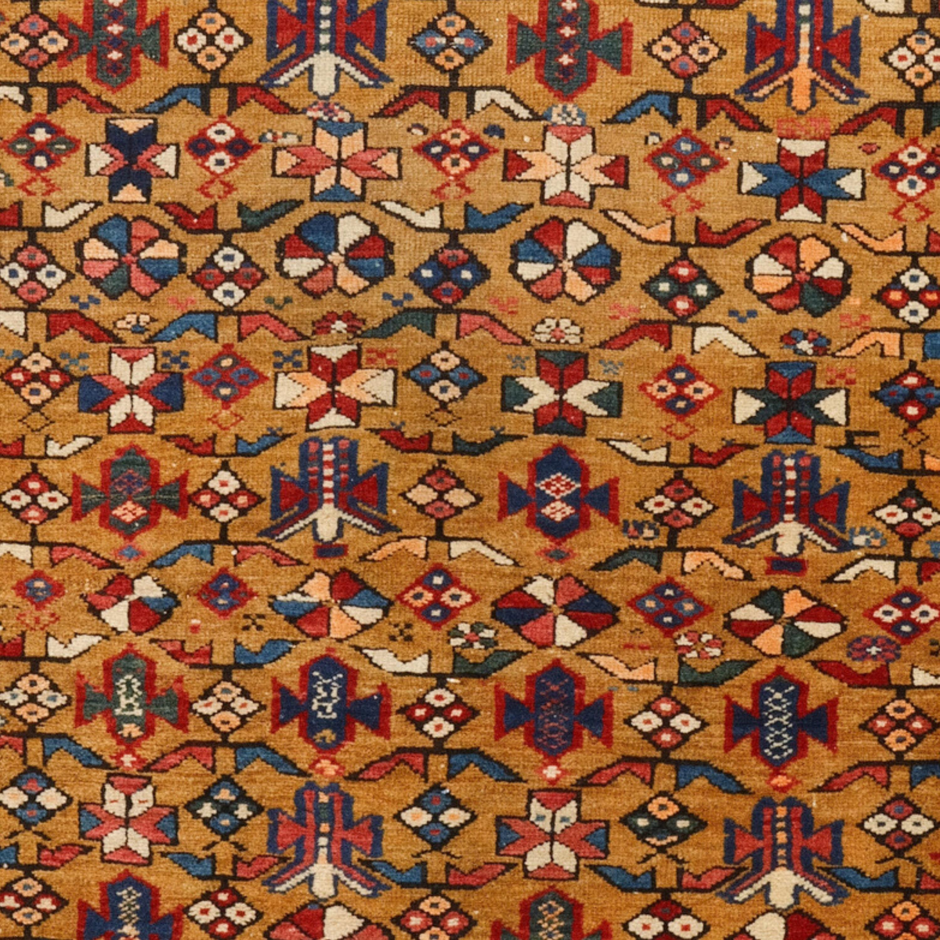 Antiker Shirvan-Teppich - Kuba-Shirvan-Teppich aus dem späten 19. Jahrhundert, kaukasischer Teppich (Kaukasisch) im Angebot
