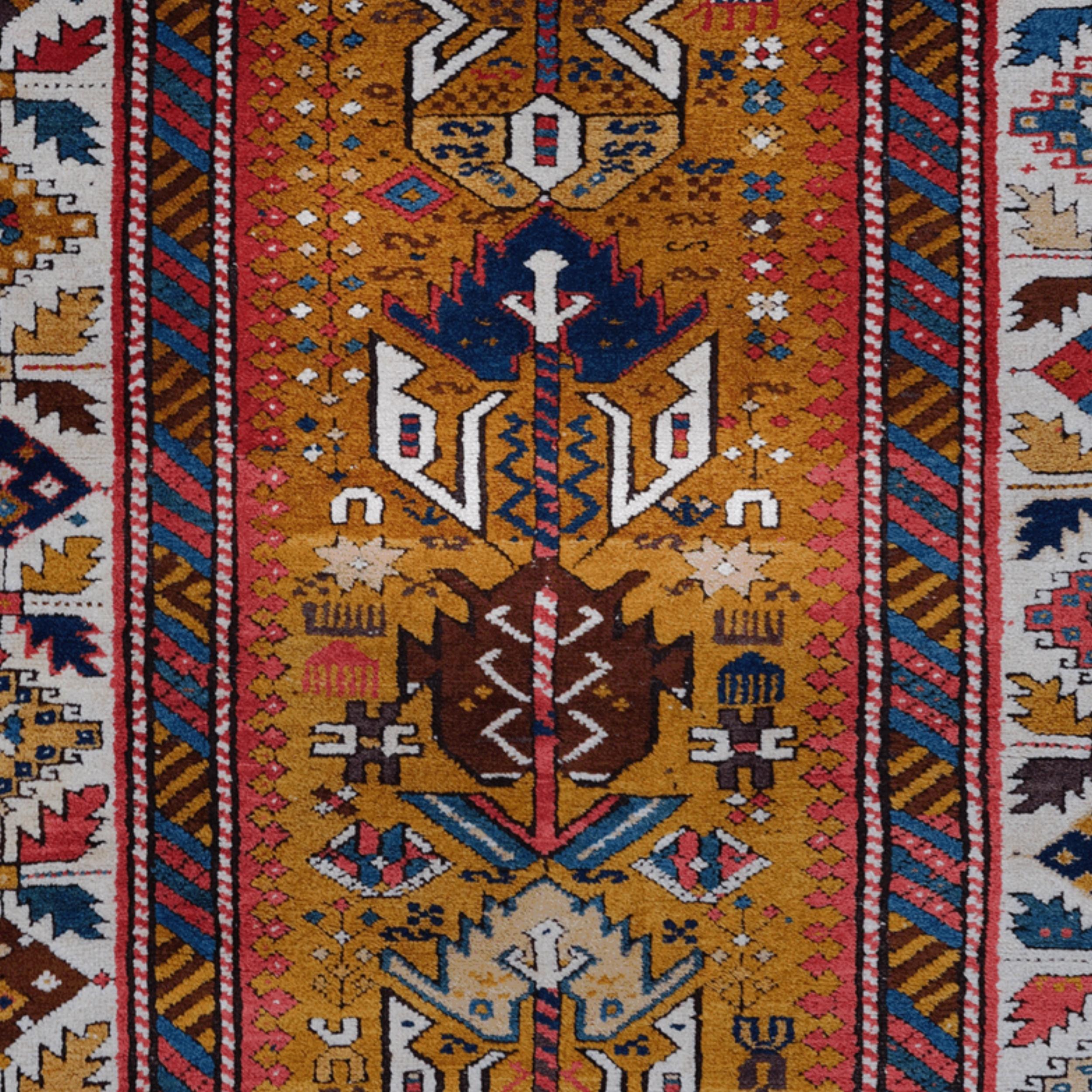 Antiker Schirwan-Teppich - Mitte 19. Jahrhundert (Kaukasisch) im Angebot