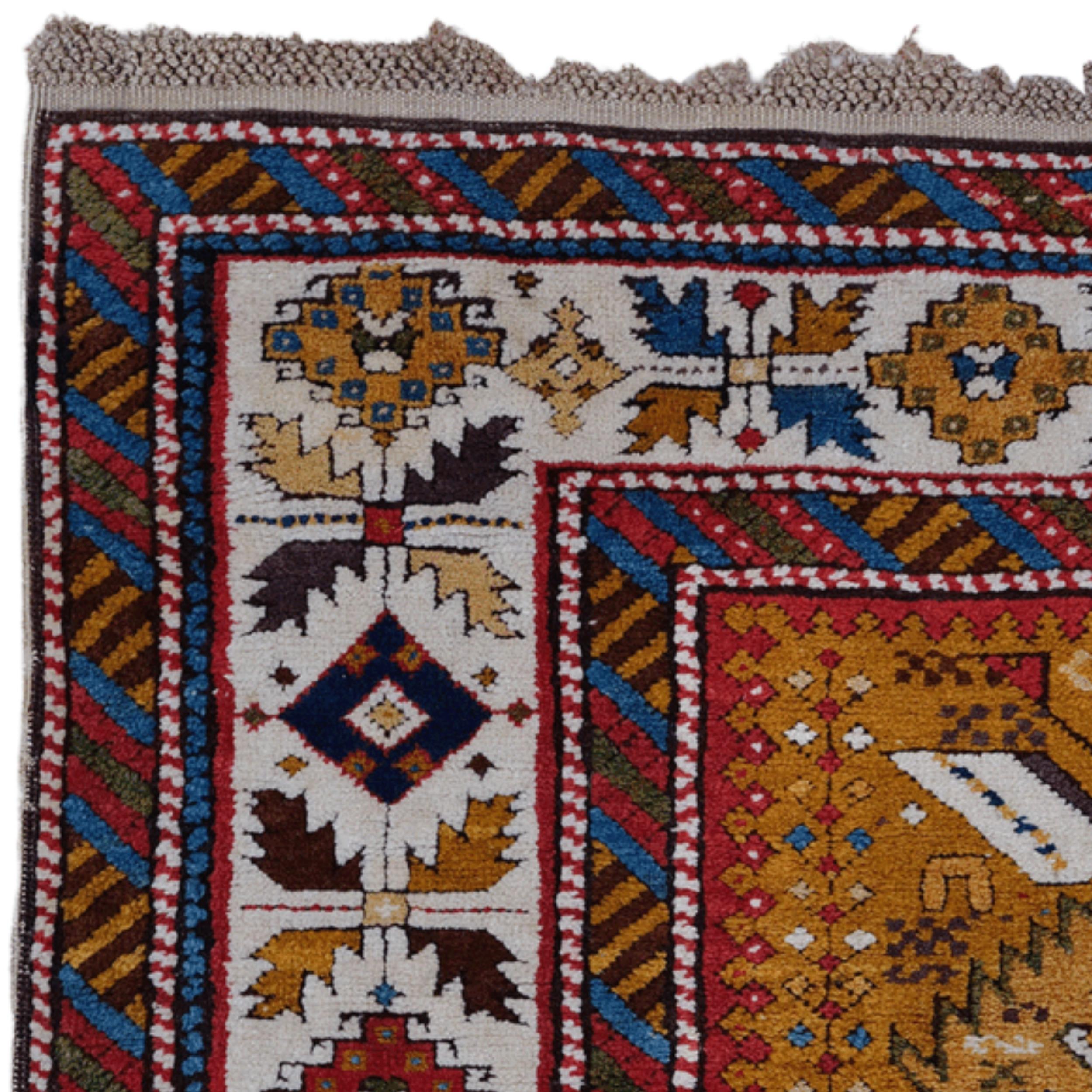 Antiker Schirwan-Teppich - Mitte 19. Jahrhundert (Wolle) im Angebot