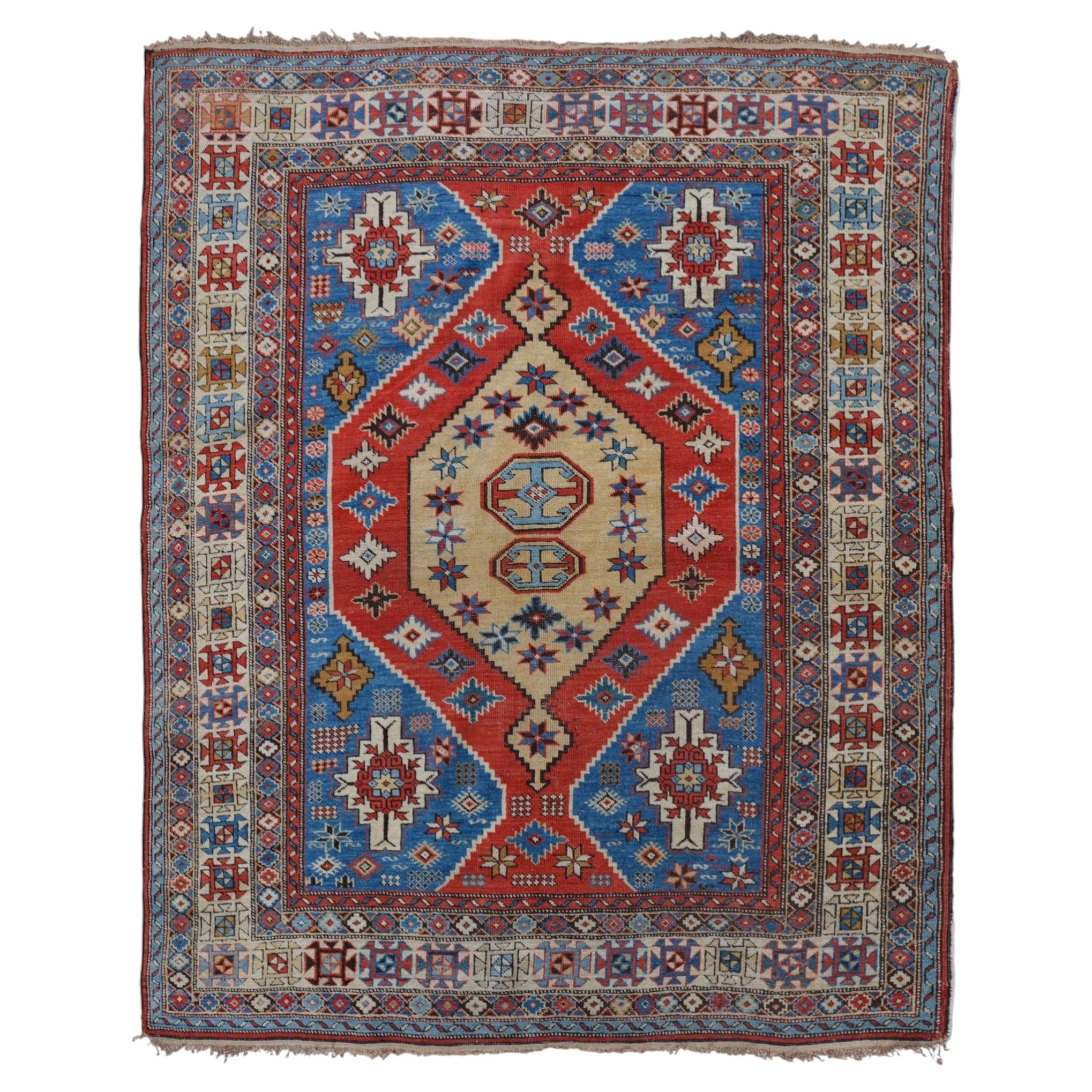 Antique Shirvan Rug - Mid 19th Century