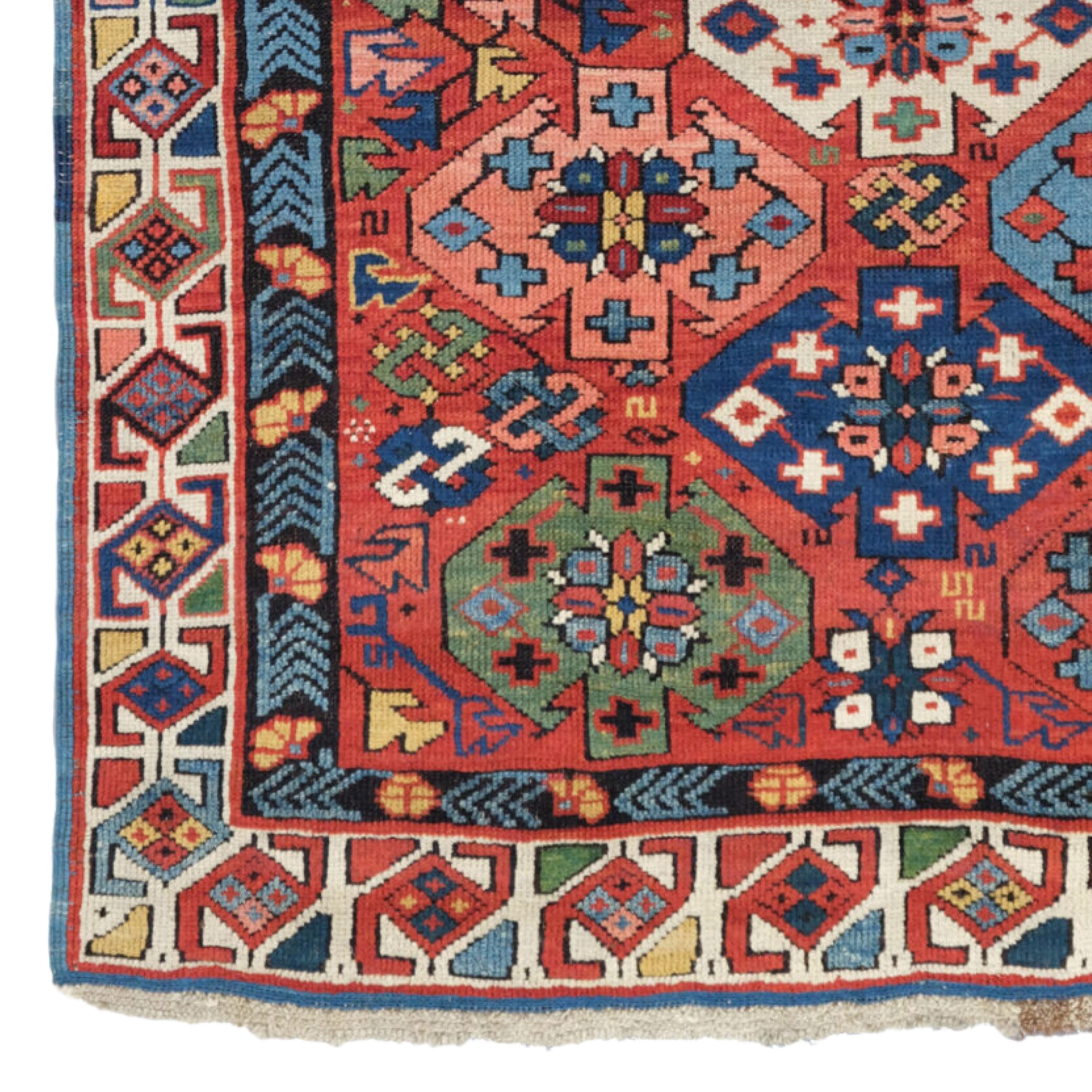 Antique Shirvan Rug - Shirvan rug from the late 19th century 97x147 cm (38,1x57,8 In)

Shirvan carpet is a handmade floor covering in the Shirvan region of Azerbaijan in the Southeastern Caucasus.
Most Shirvan carpets cannot be specifically