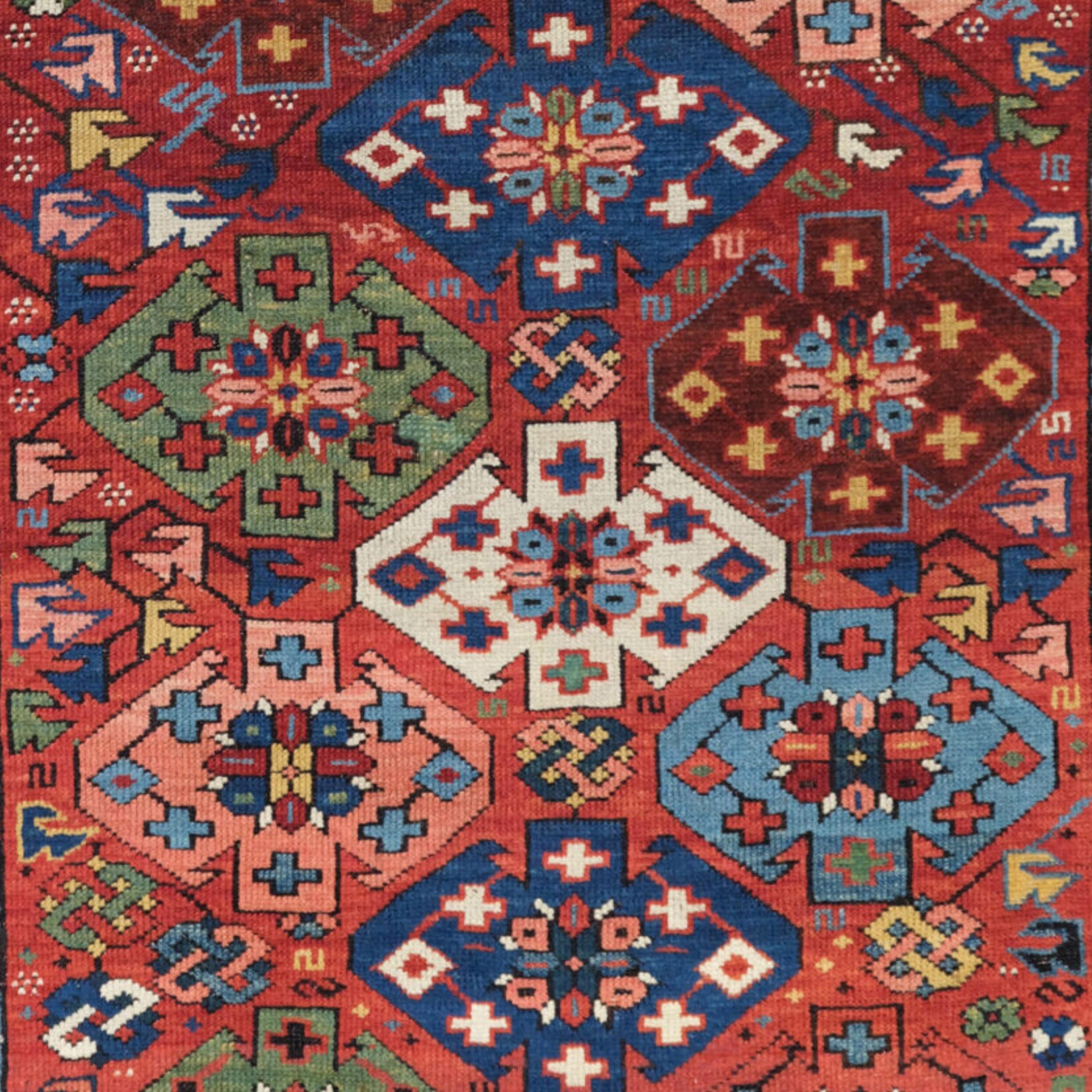 Alfombra Shirvan antigua - Alfombra Shirvan de finales del siglo XIX, Alfombra caucásica Caucásico en venta