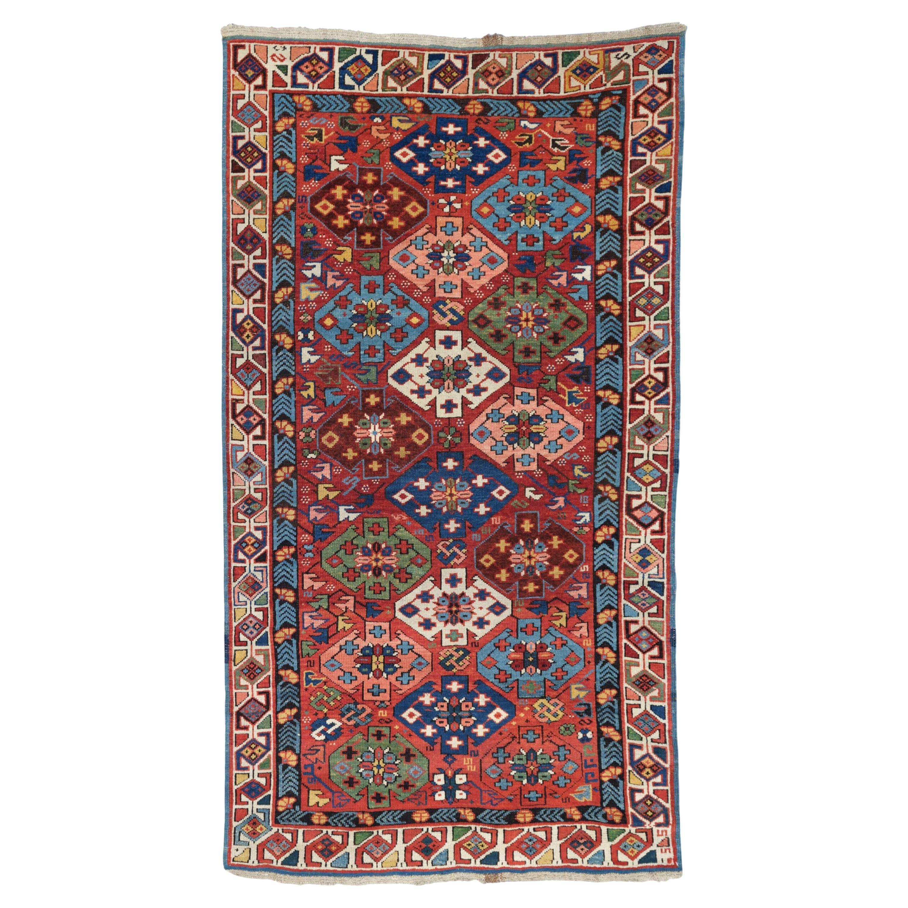 Tapis Shirvan antique - Tapis Shirvan de la fin du 19e siècle, Tapis du Caucase