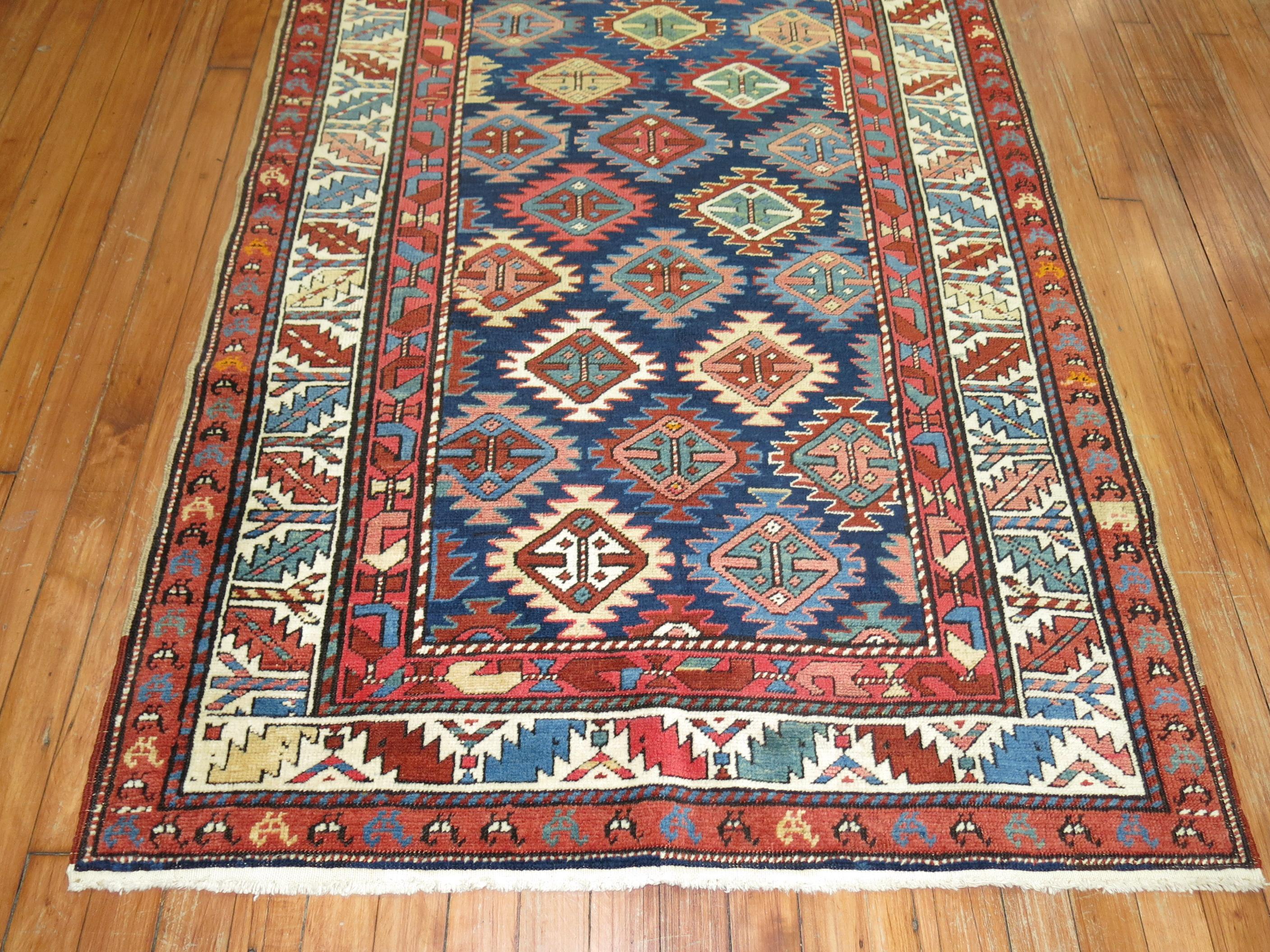 Caucasian Antique Shirvan Short Runner For Sale