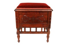 Antique Shoe Shine Foot Stool