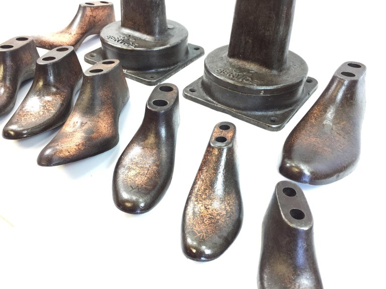 Antique Shoemakers Lasting Jacks Stand Cobbler Tools Leather Shoe