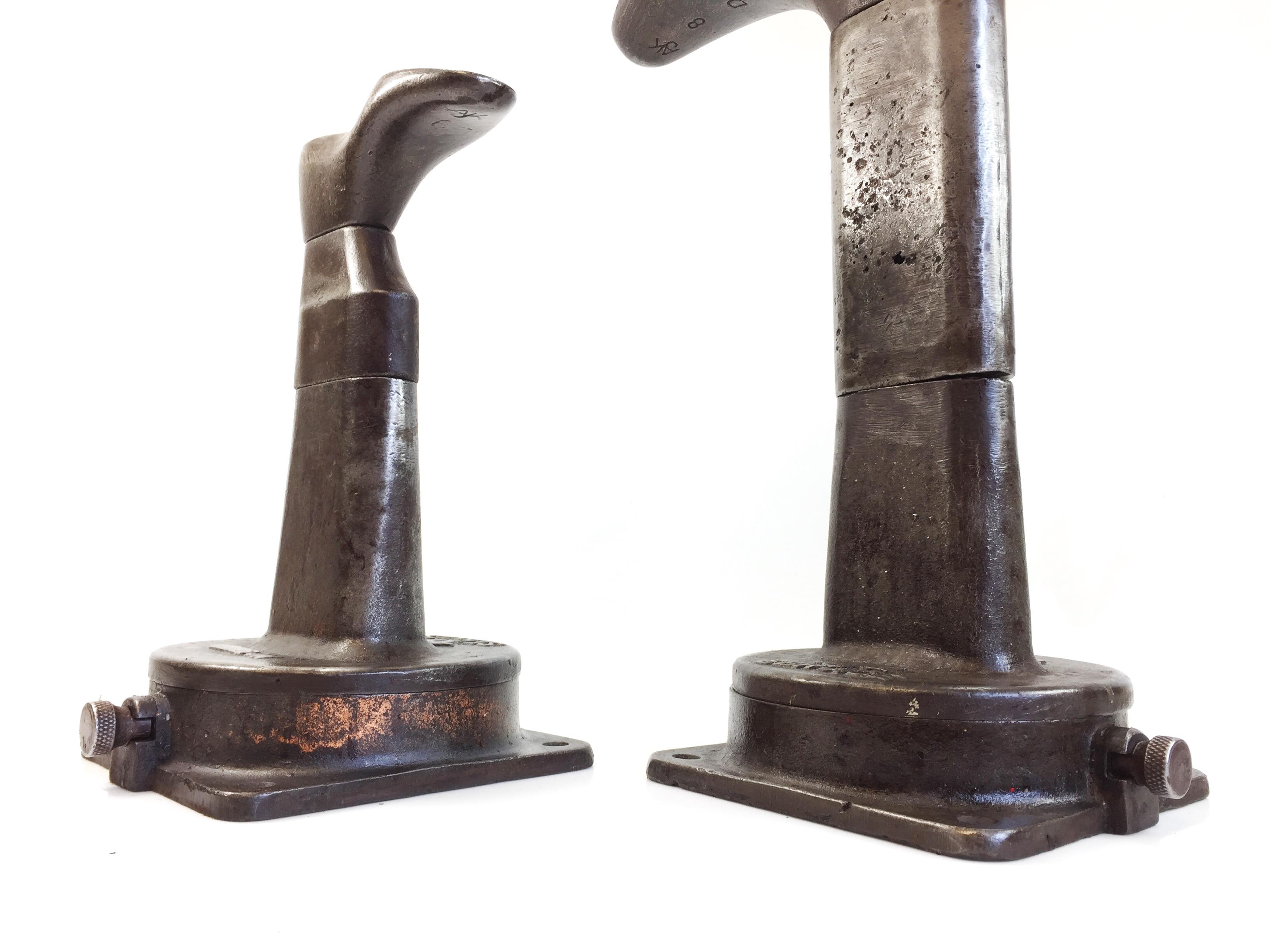 Antique Shoemakers Lasting Jacks Stand Cobbler Tools Leather Shoe