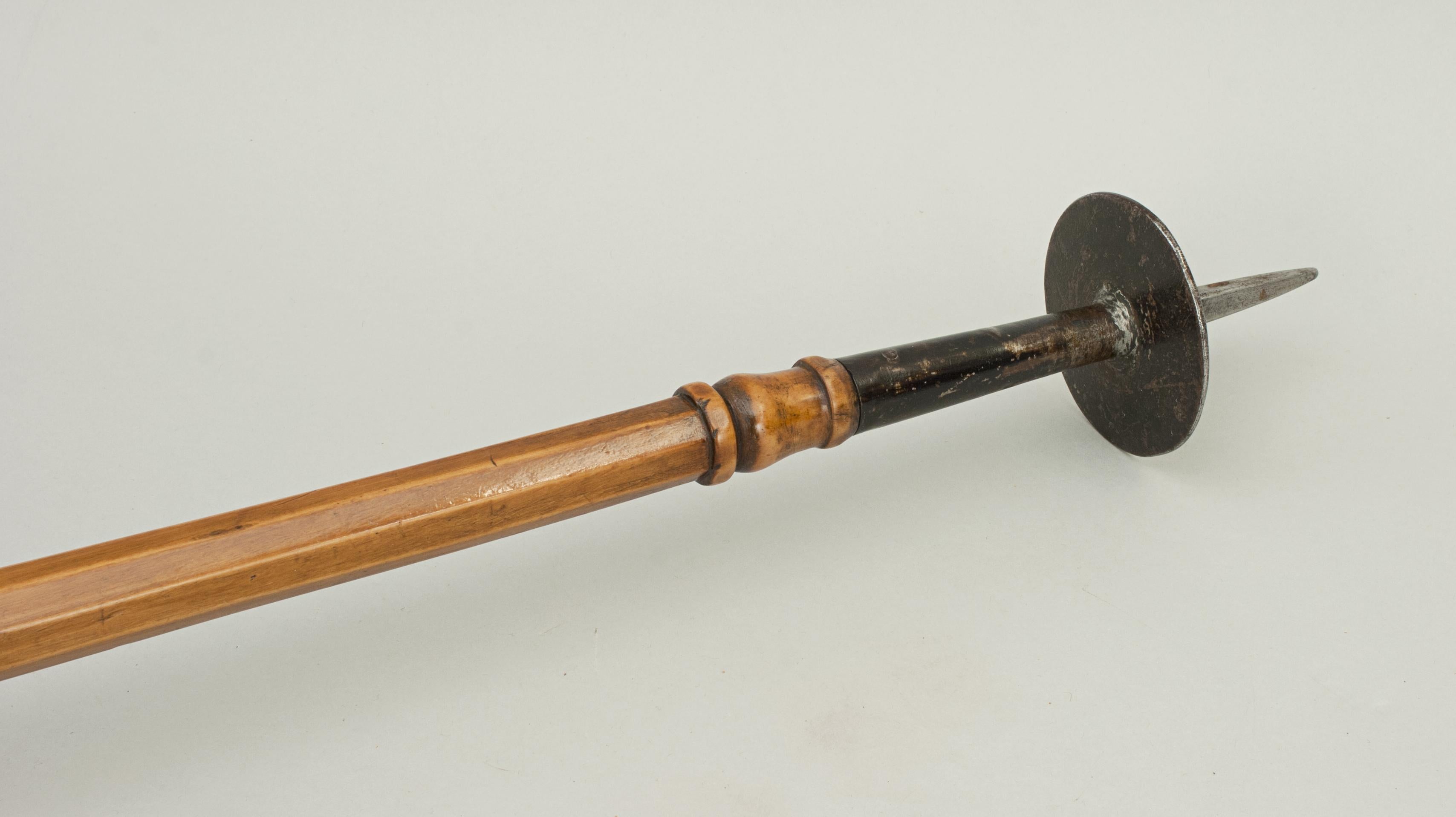 Antique Shooting Stick, Walking Stick, Victorian Fruitwood, 19th Century 2