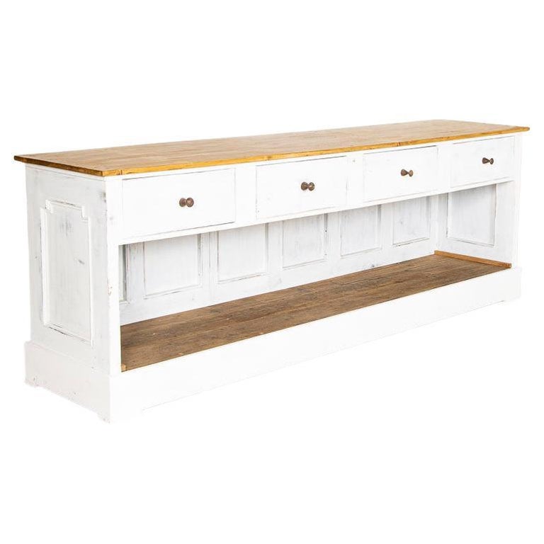 Antique Shop Counter Kitchen Island Buffet Sideboard For Sale ...