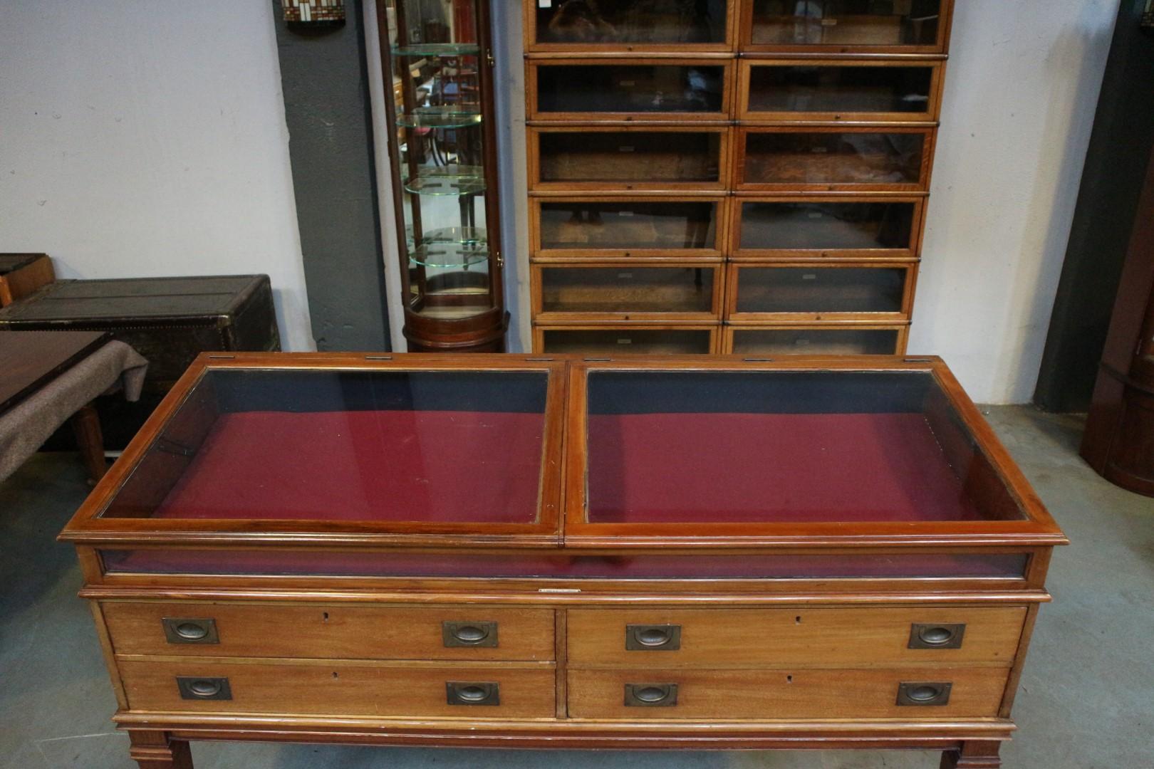 Mahogany Antique Shop display cabinet / case / vitrine