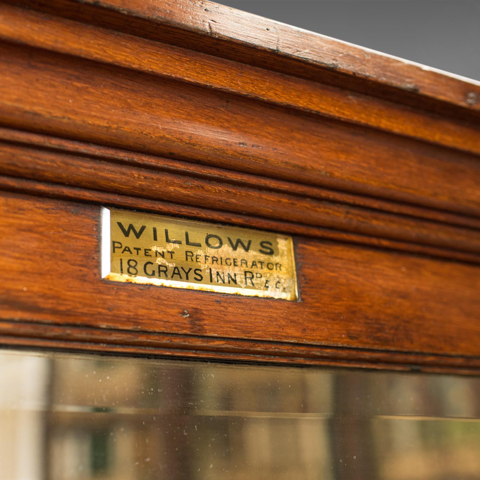 Vitrine de magasin ancienne, anglaise, Edward Willows, brevetée, vers 1905 Bon état - En vente à Hele, Devon, GB