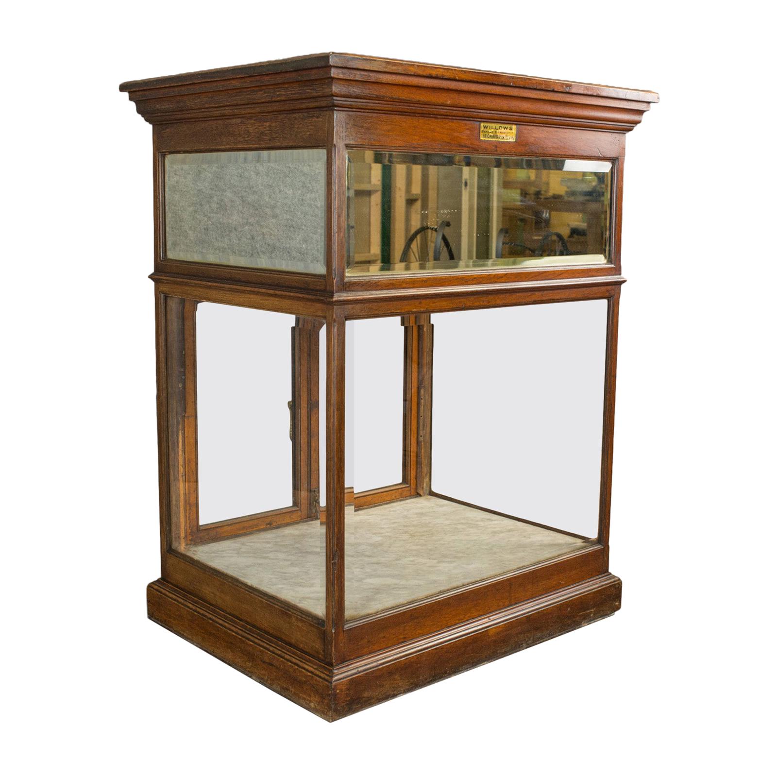 Antique Shop Display Cabinet, English, Edward Willows, Patented, circa 1905 For Sale