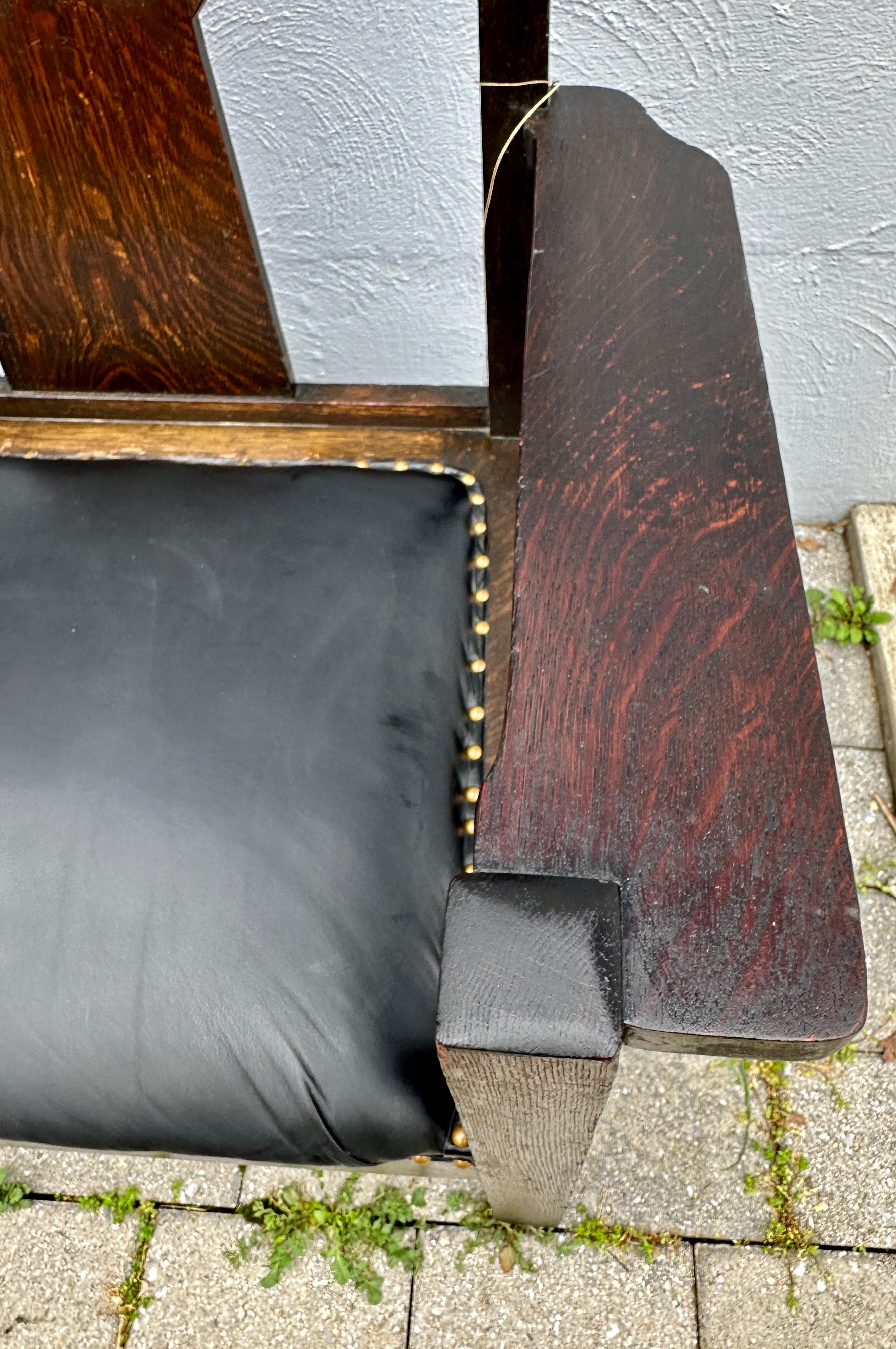 Américain Antique  « SHOP of THE CRAFTER »  Settee avec découpe - Stickley Era - W7524 en vente