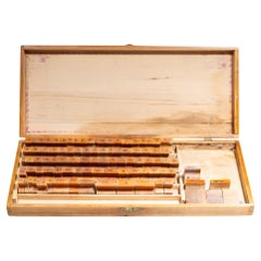 Antique Shopkeeper's Sign & Price Rubber Ink Stamp Set Kit c.1920