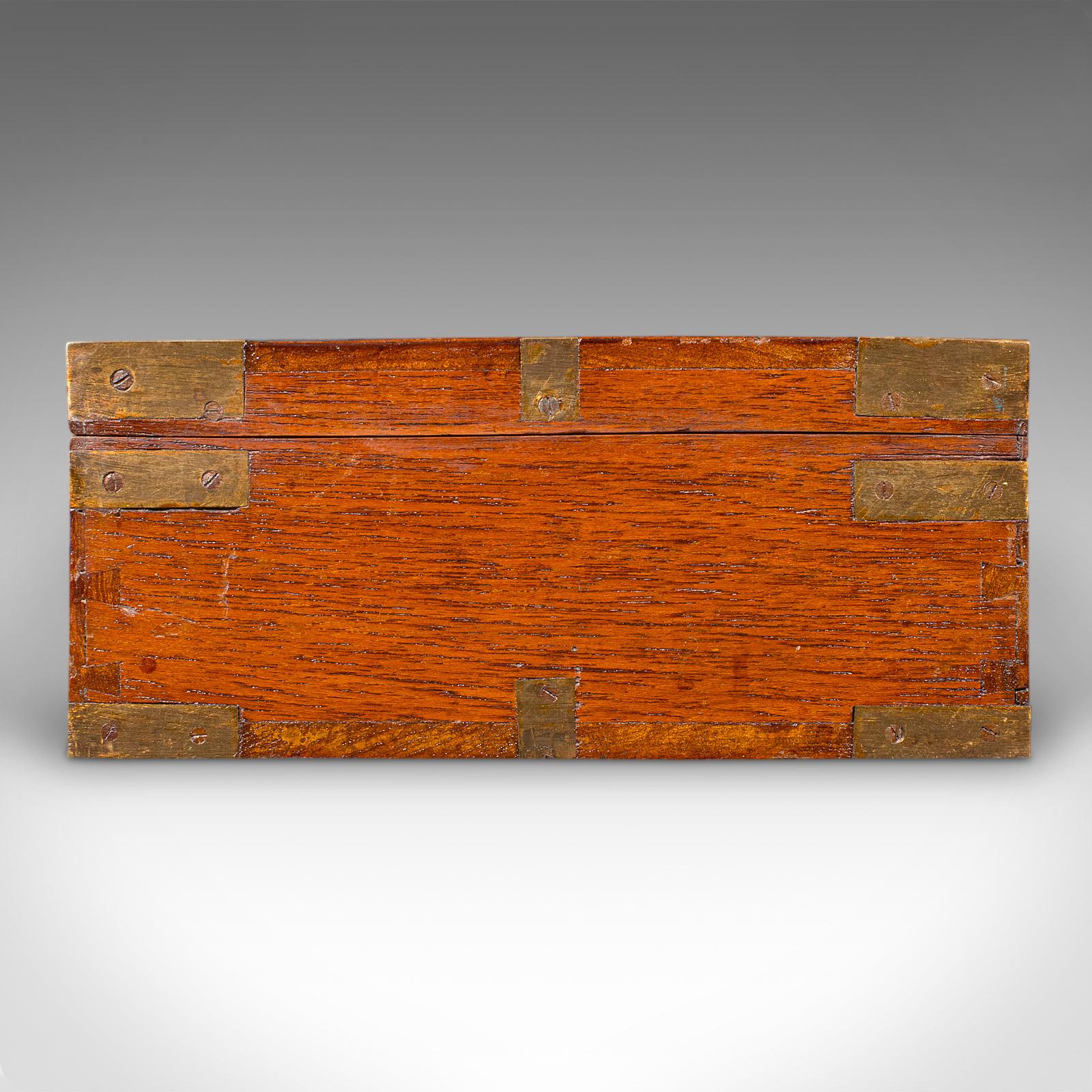 Maletín Antiguo para Escopeta, Teca India, Latón, Caja para Rifle, Victoriano, Circa 1900 principios del siglo XX en venta