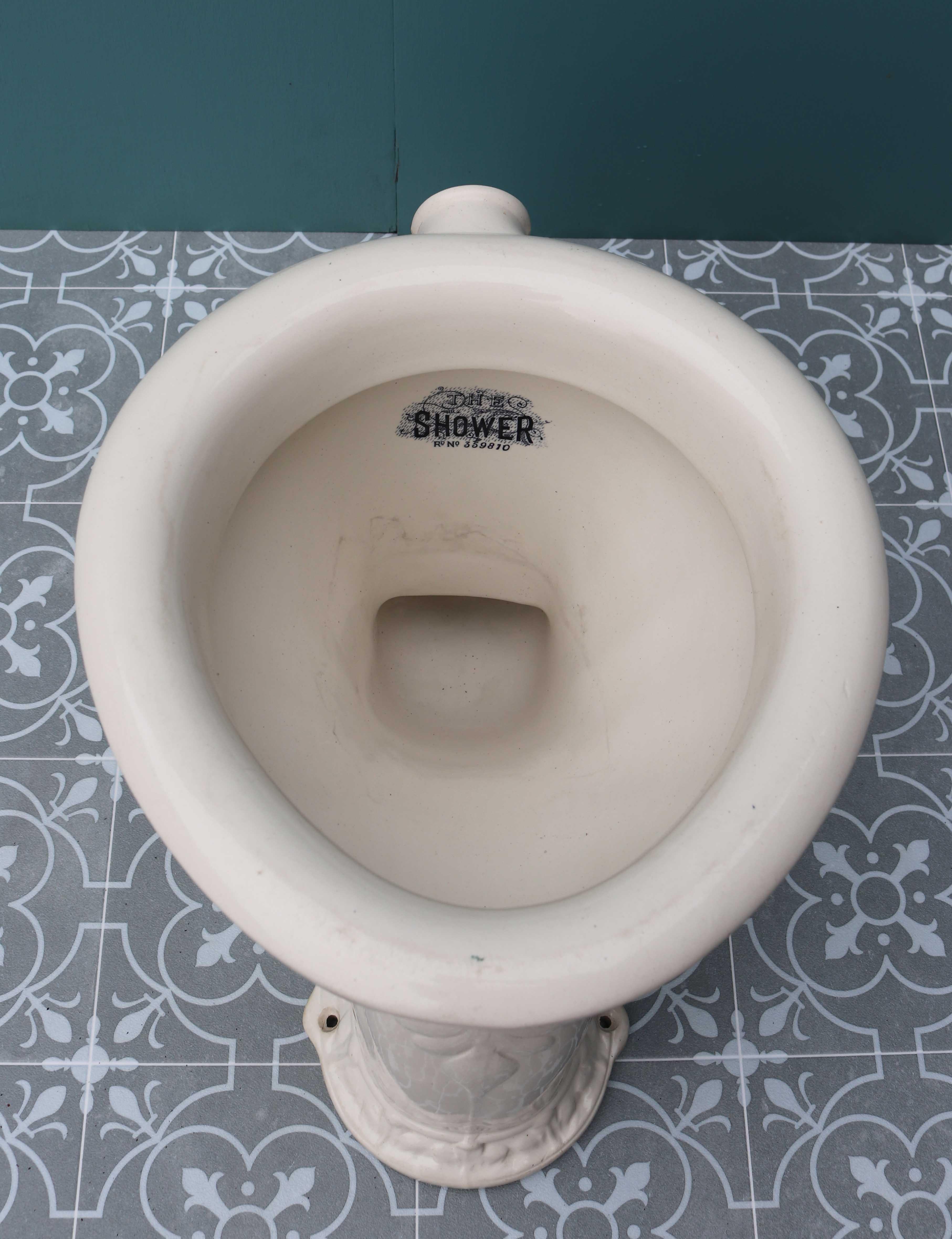 English Antique 'Shower' Toilet or W/C