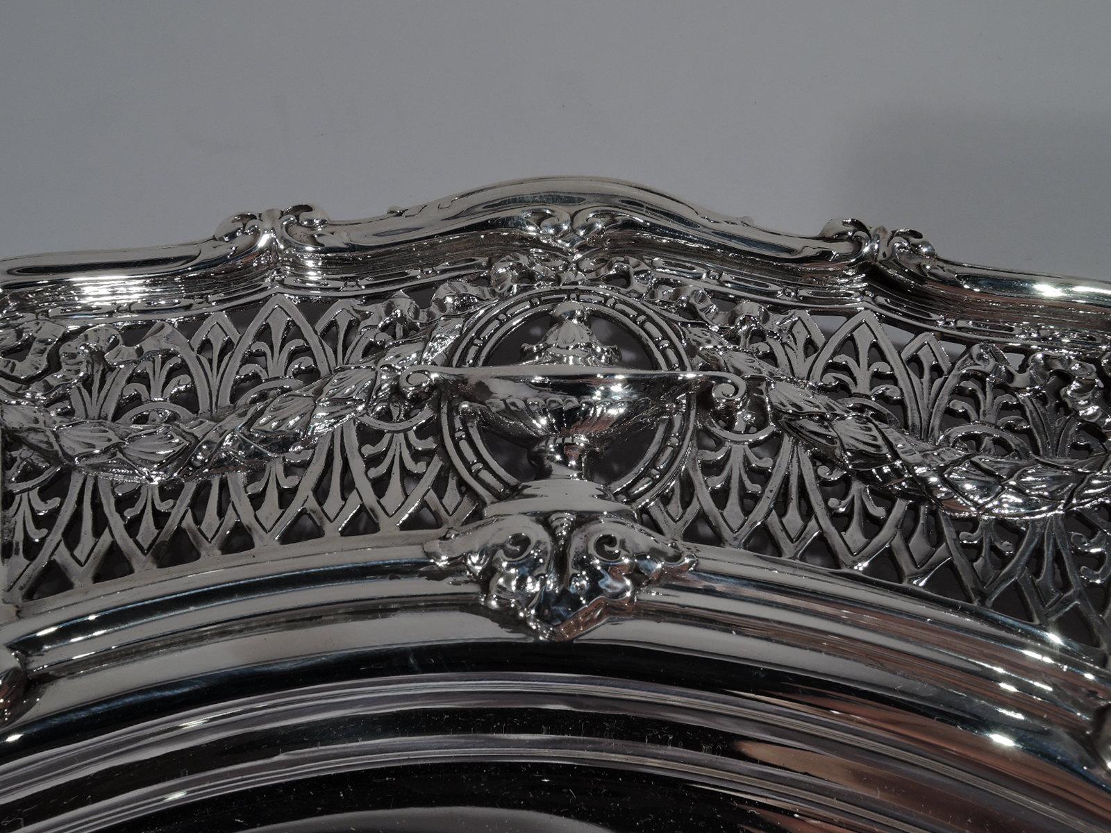 American Antique Shreve Adam Sterling Silver Centerpiece Bowl on Stand