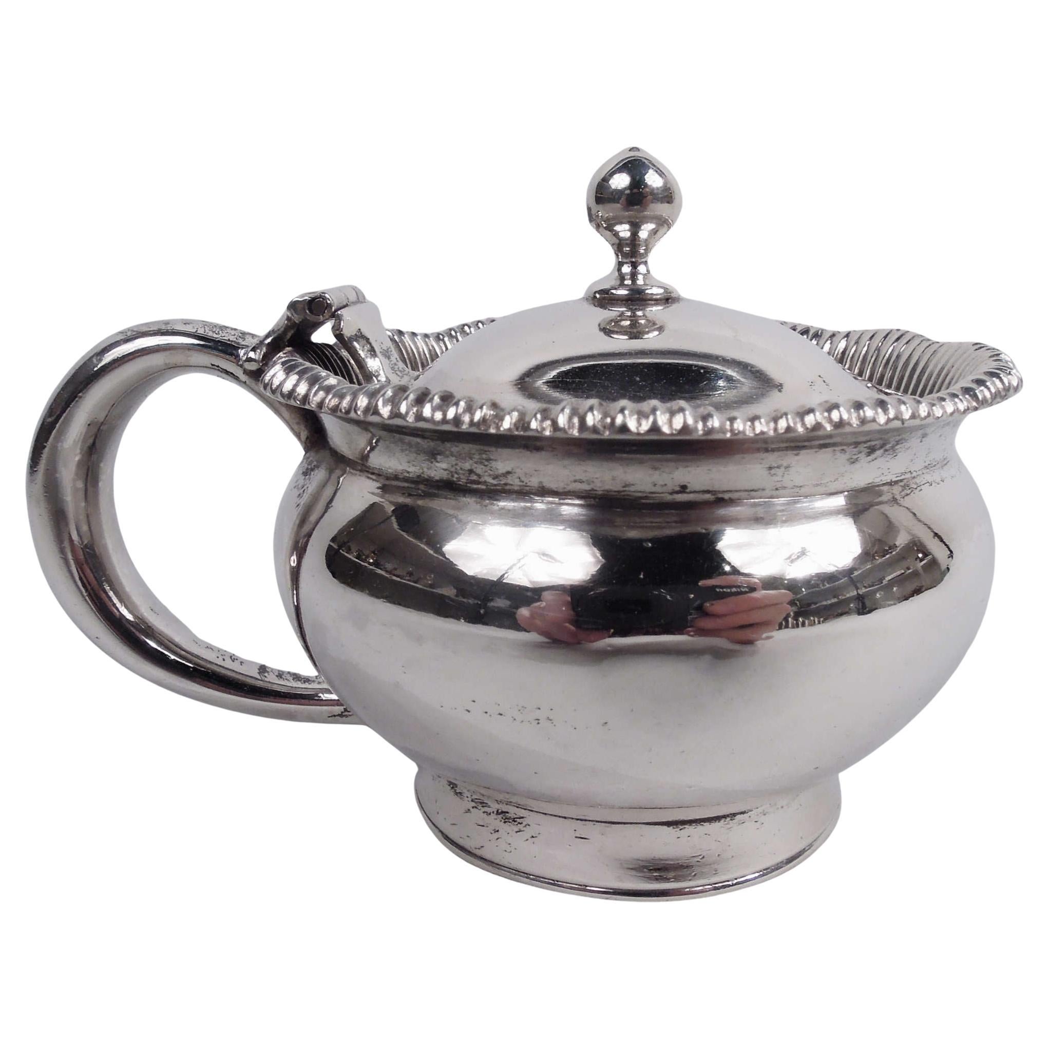 Antique Shreve, Crump & Low Classical Sterling Silver Mustard Pot