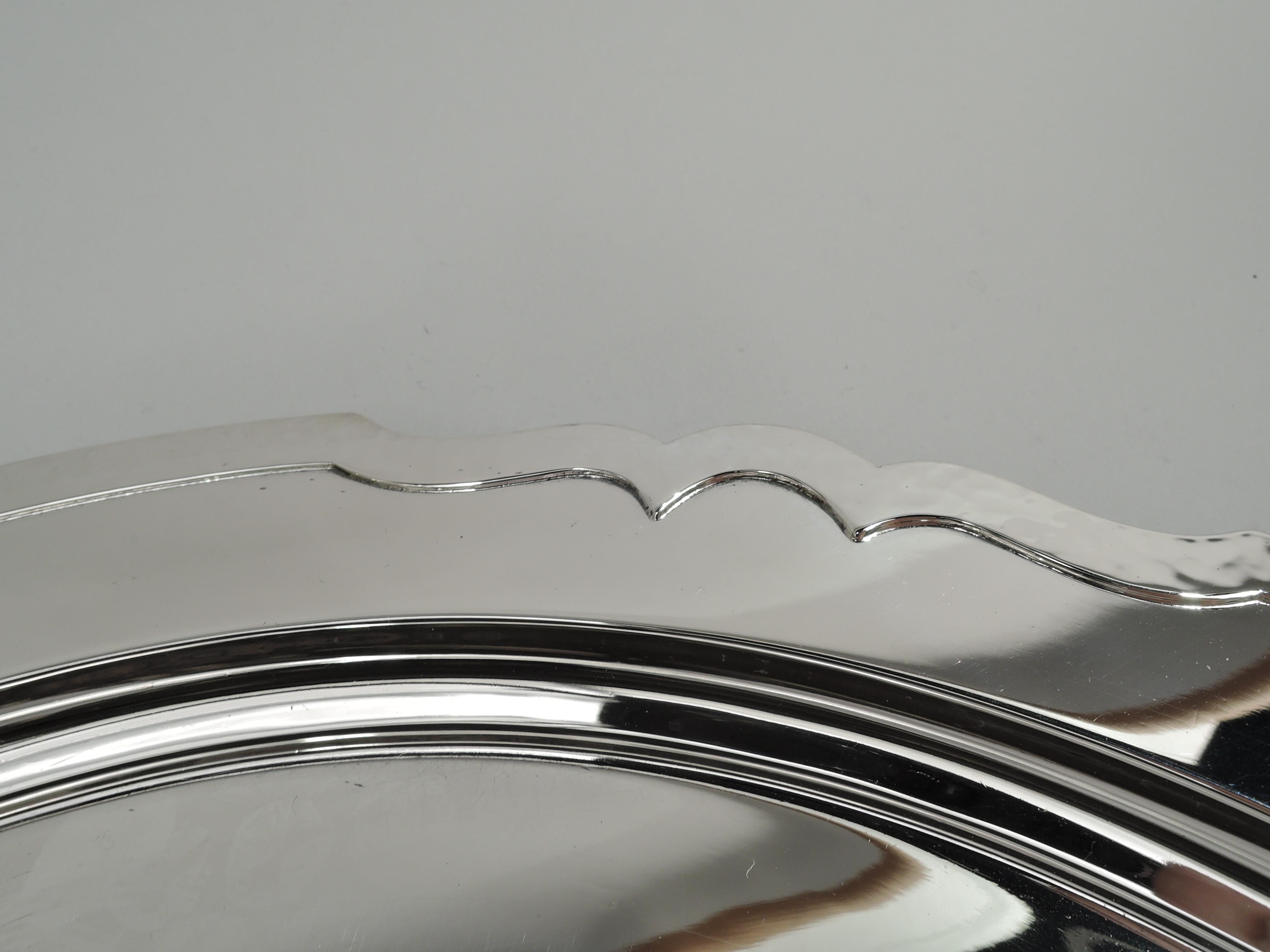 Antique Shreve Modern Georgian Sterling Silver Coffee Set on Tray 3