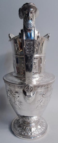 Antique Shreve, Stanwood Boston Greek Revival Sterling Silver Ewer