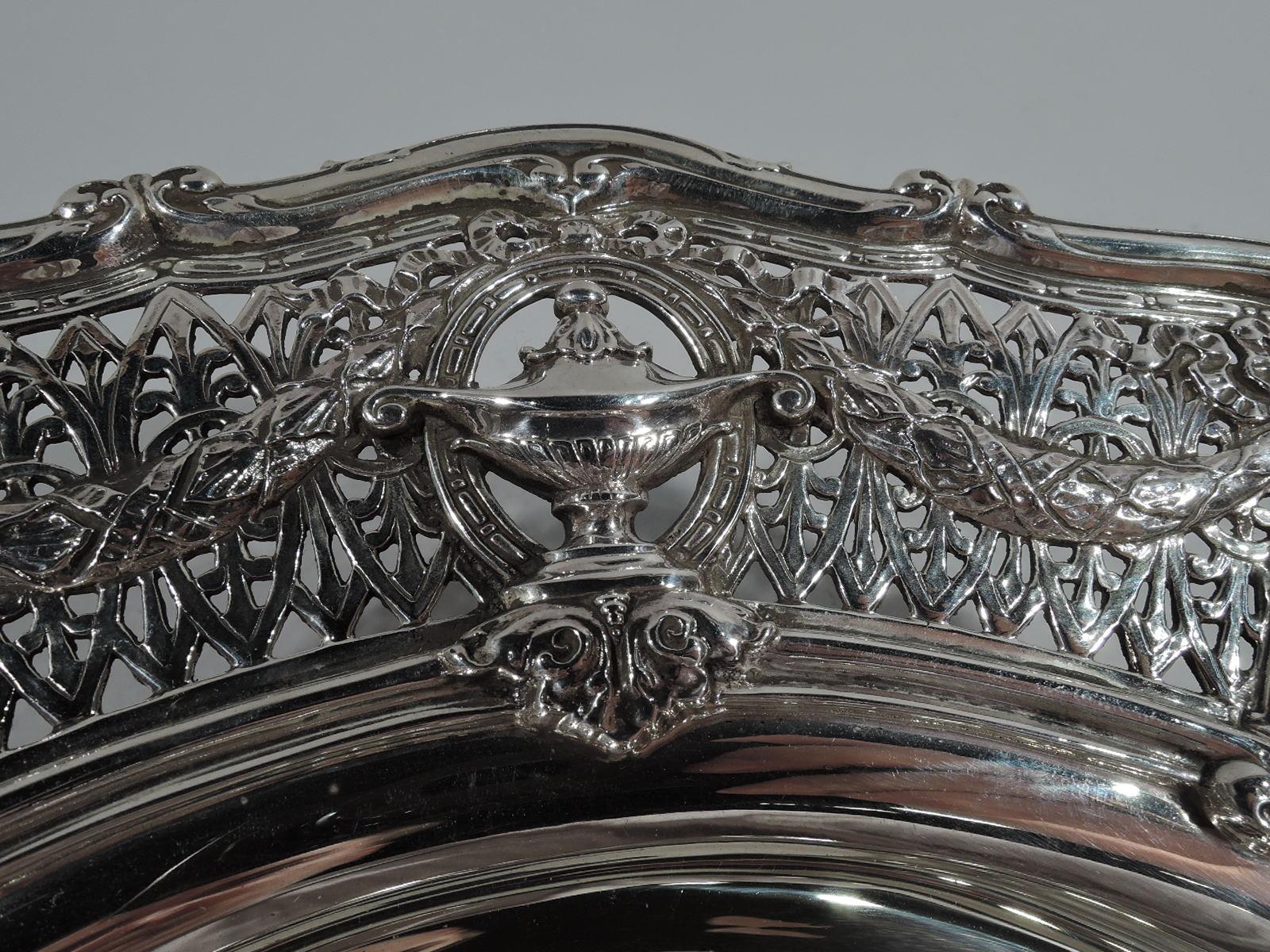 American Antique Shreve Sterling Silver Centerpiece Bowl in Adam Pattern