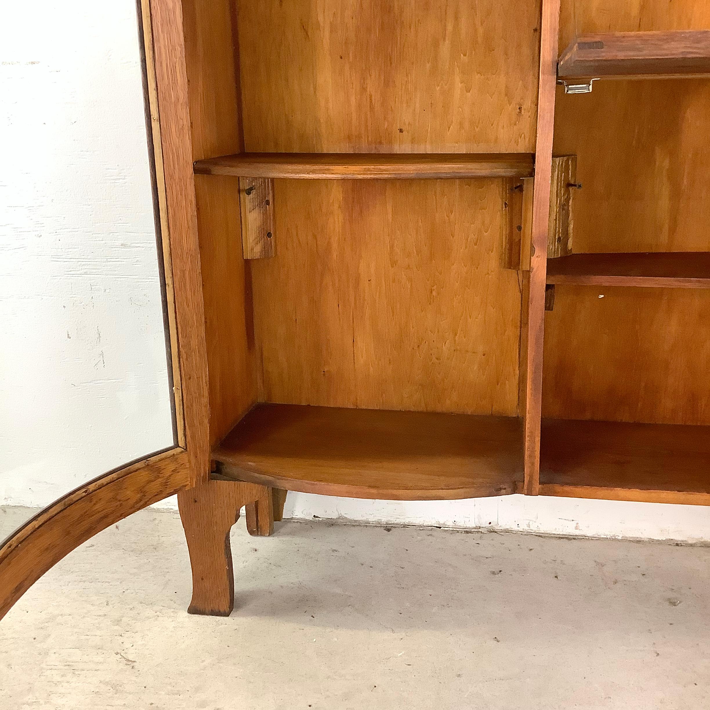 Antique Side by Side Cabinet With Drop Front Desk 2