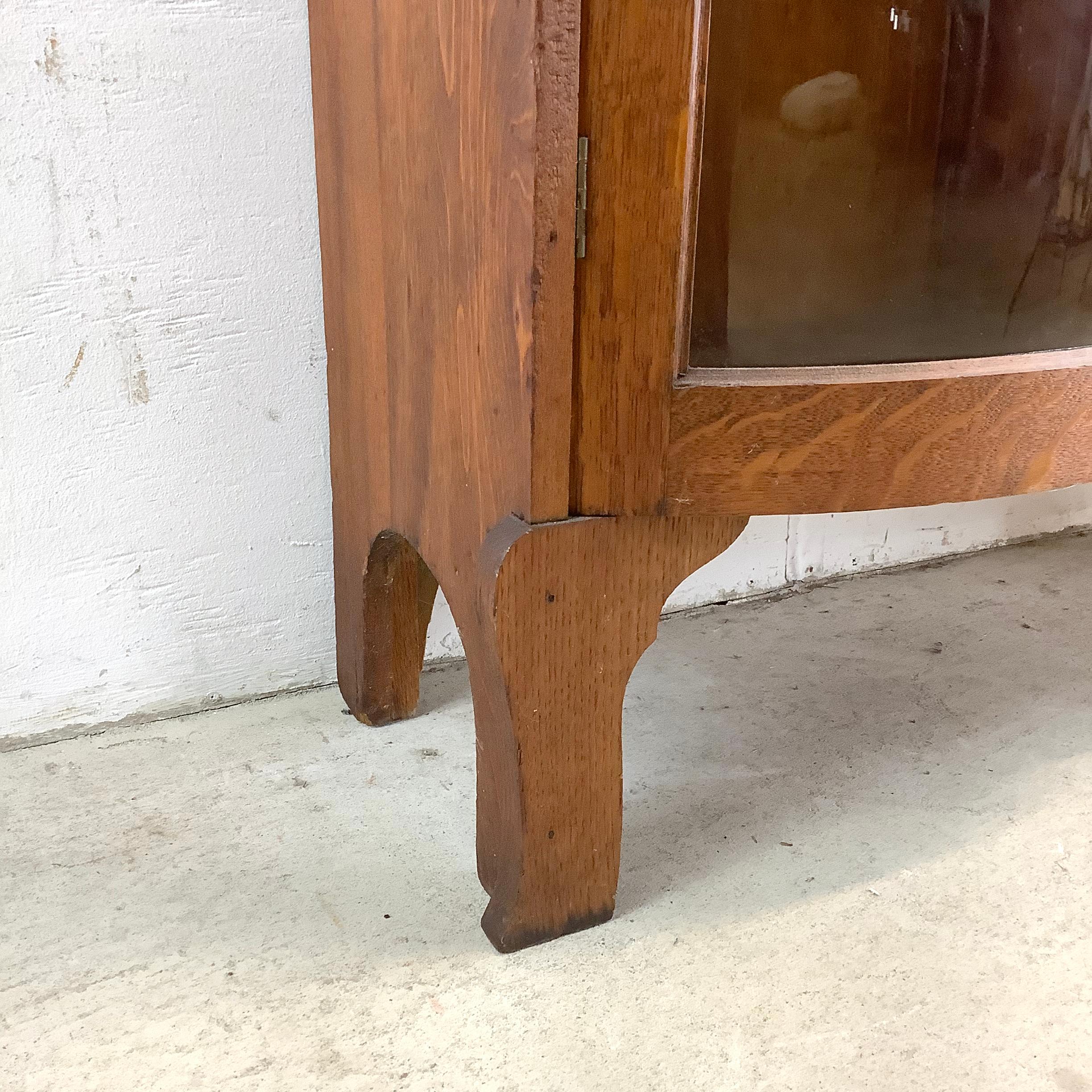 Antique Side by Side Cabinet With Drop Front Desk 10