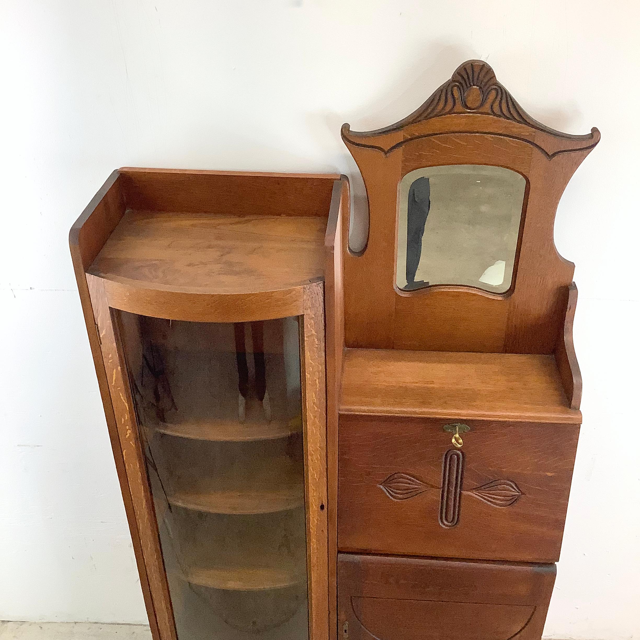 Other Antique Side by Side Cabinet With Drop Front Desk