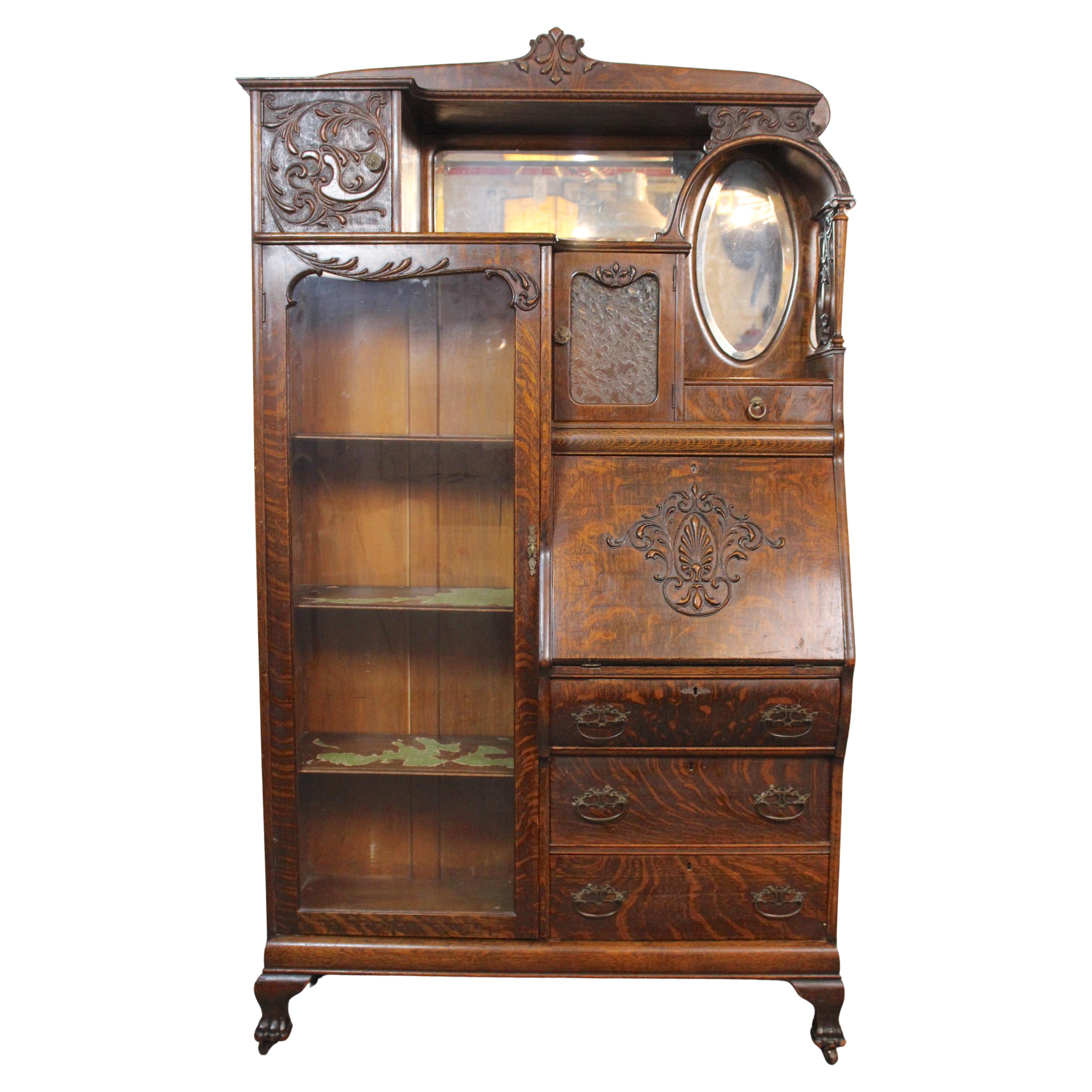 Antique Side by Side Secretary / Display For Sale