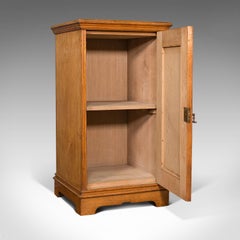 Antiker Beistellschrank, englisch, Esche, Schlafzimmer-Nachttisch, Topfschrank, viktorianisch